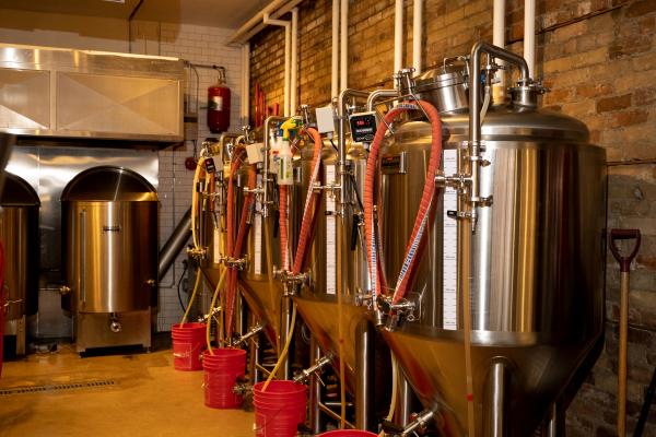 Vats inside Red Tape Brewery Vats inside Red Tape Brewery