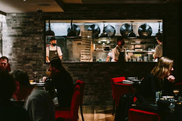 Best restaurants in Toronto | The chef window in the dining room at MIMI Chinese