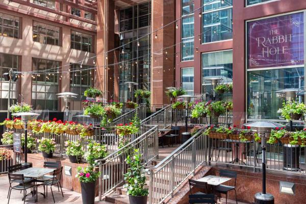 Happy hours in Toronto | The patio at The Rabbit Hole