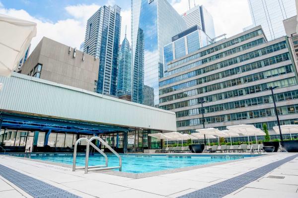 The rooftop pool at the Sheraton Centre Toronto The rooftop pool at the Sheraton Centre Toronto