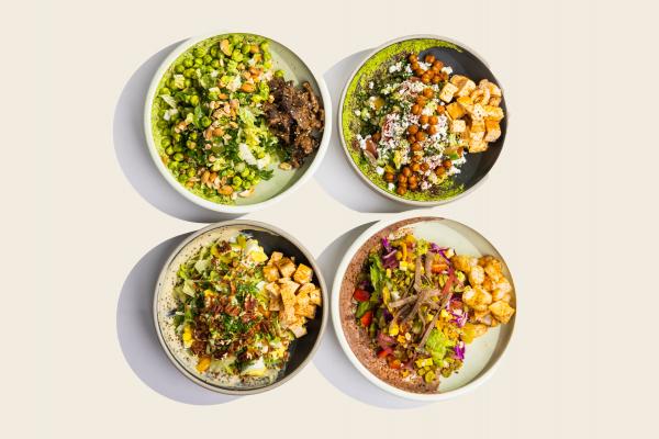 New Toronto restaurants | Four different salads at Chop Hop New Toronto restaurants | Four different salads at Chop Hop