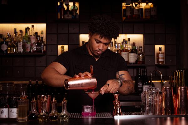 Baijiu in Toronto | Bitter Melon’s Daniel Desir making a cocktail Baijiu in Toronto | Bitter Melon’s Daniel Desir making a cocktail