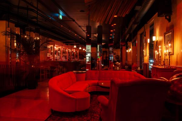 Romantic restaurants in Toronto | Couch seating inside Bar Mordecai