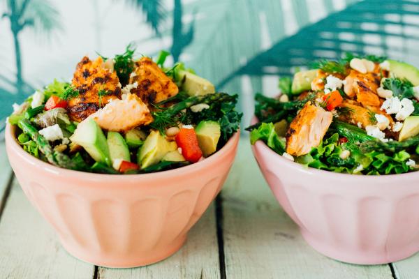 Mandy's Salad recipe | Mediterranean salmon salad with green goddess dressing Mandy's Salad recipe | Mediterranean salmon salad with green goddess dressing