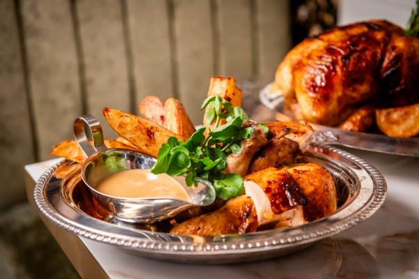 La Plume Toronto | Rotisserie chicken at La Plume in The Well La Plume Toronto | Rotisserie chicken at La Plume in The Well