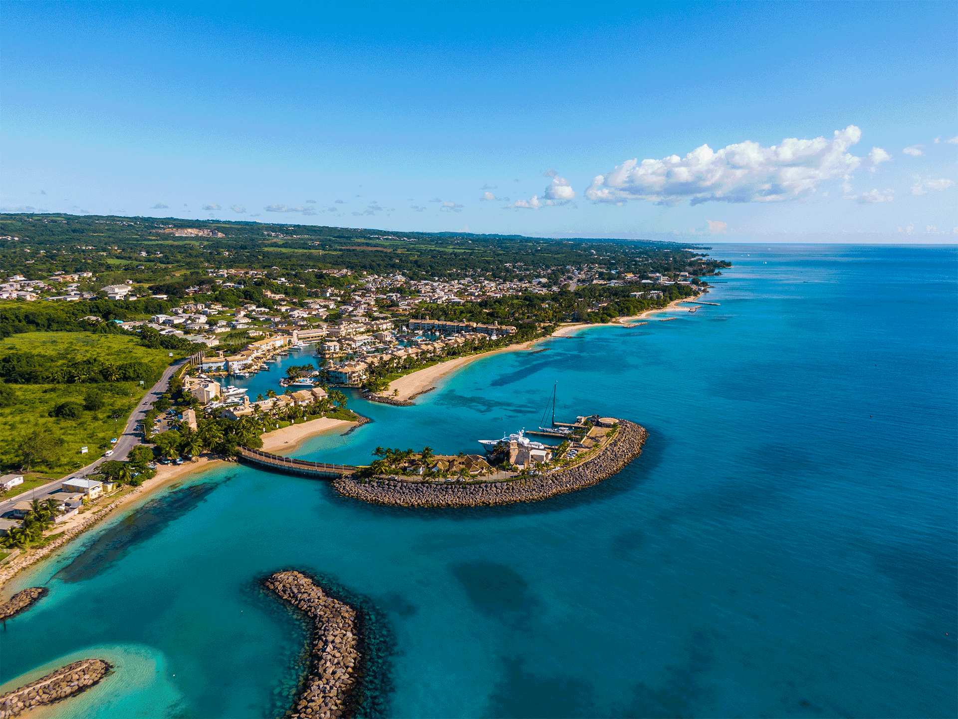 Visit Barbados | Aerial view of the island
