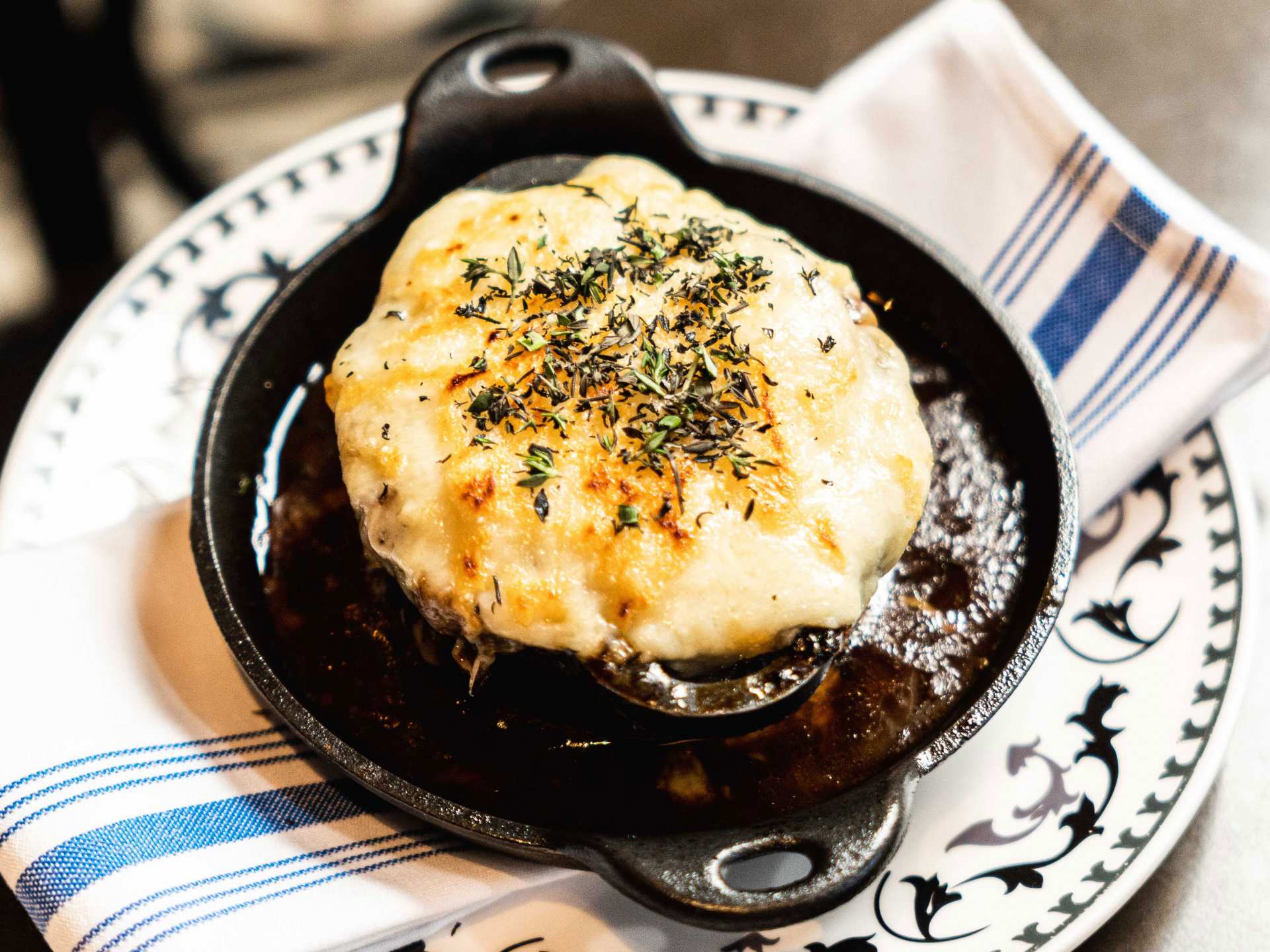 The best Distillery District restaurants | French onion soup at Cluny
