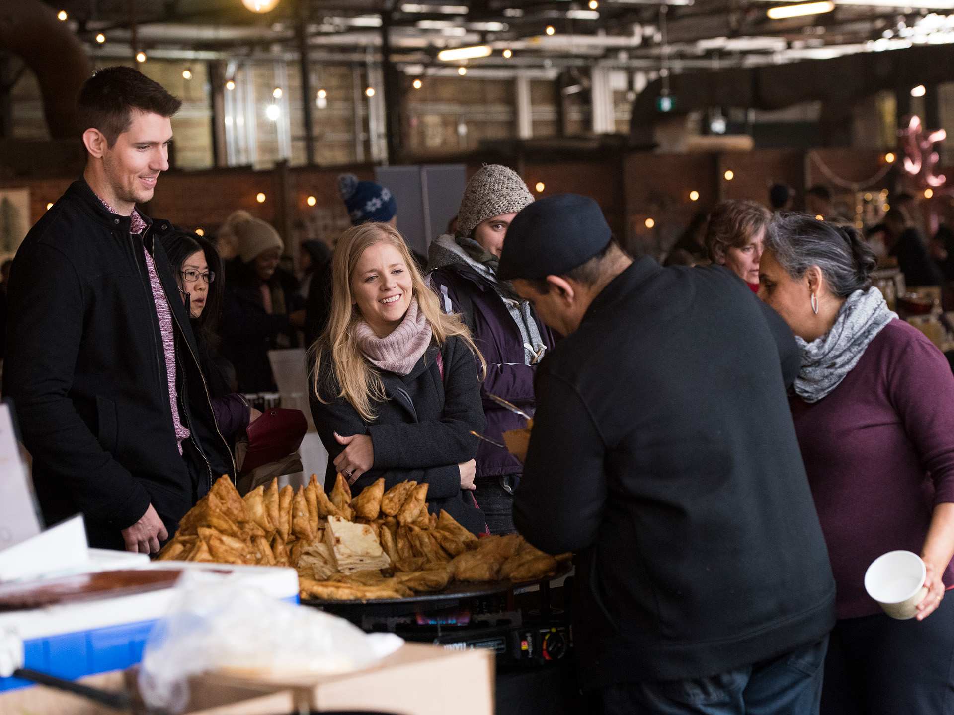 Toronto Christmas markets | Food vendors at Evergreen Brickworks Winter Village