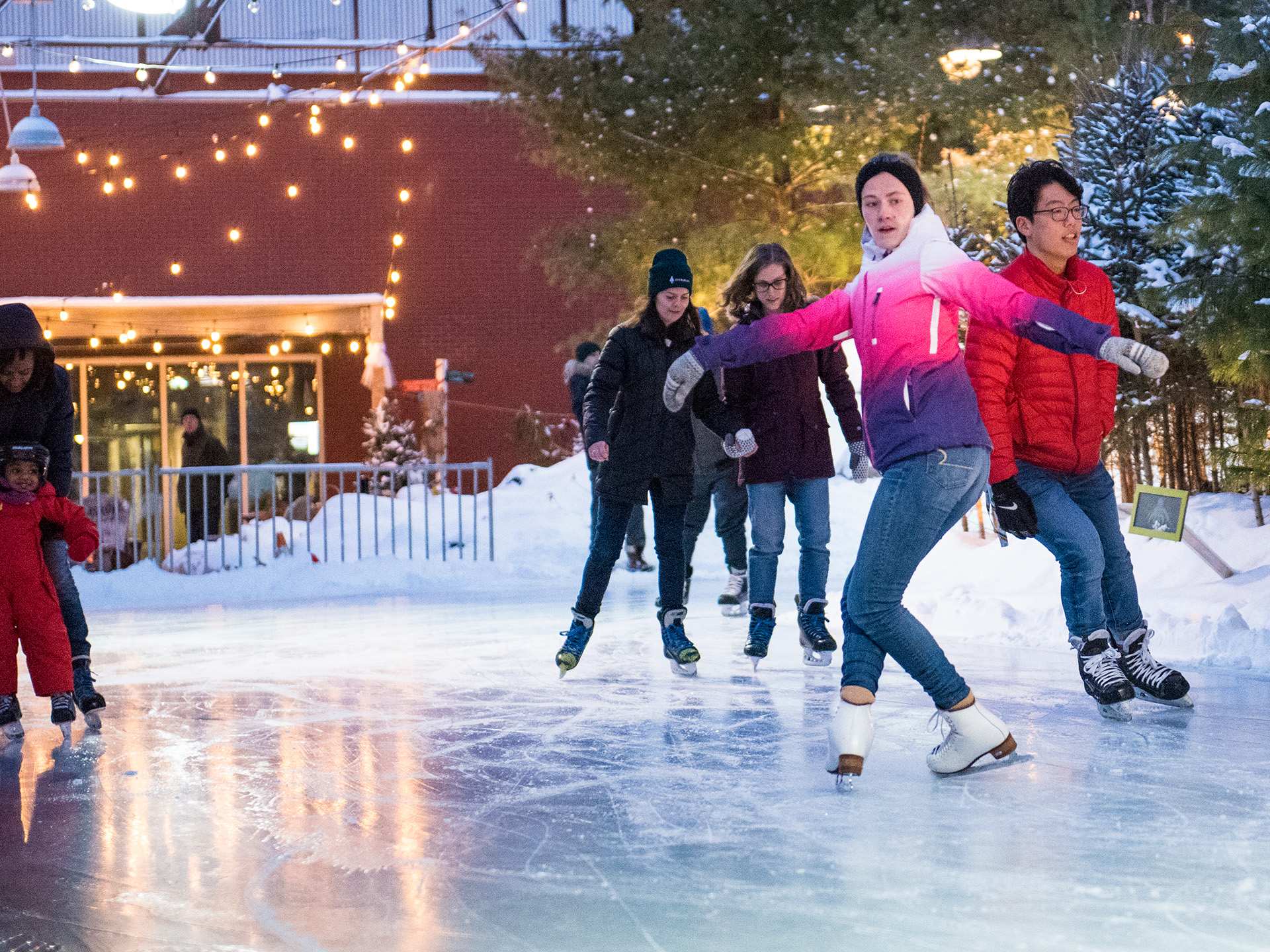 Toronto Christmas markets | Skating at Evergreen Brickworks Winter Village