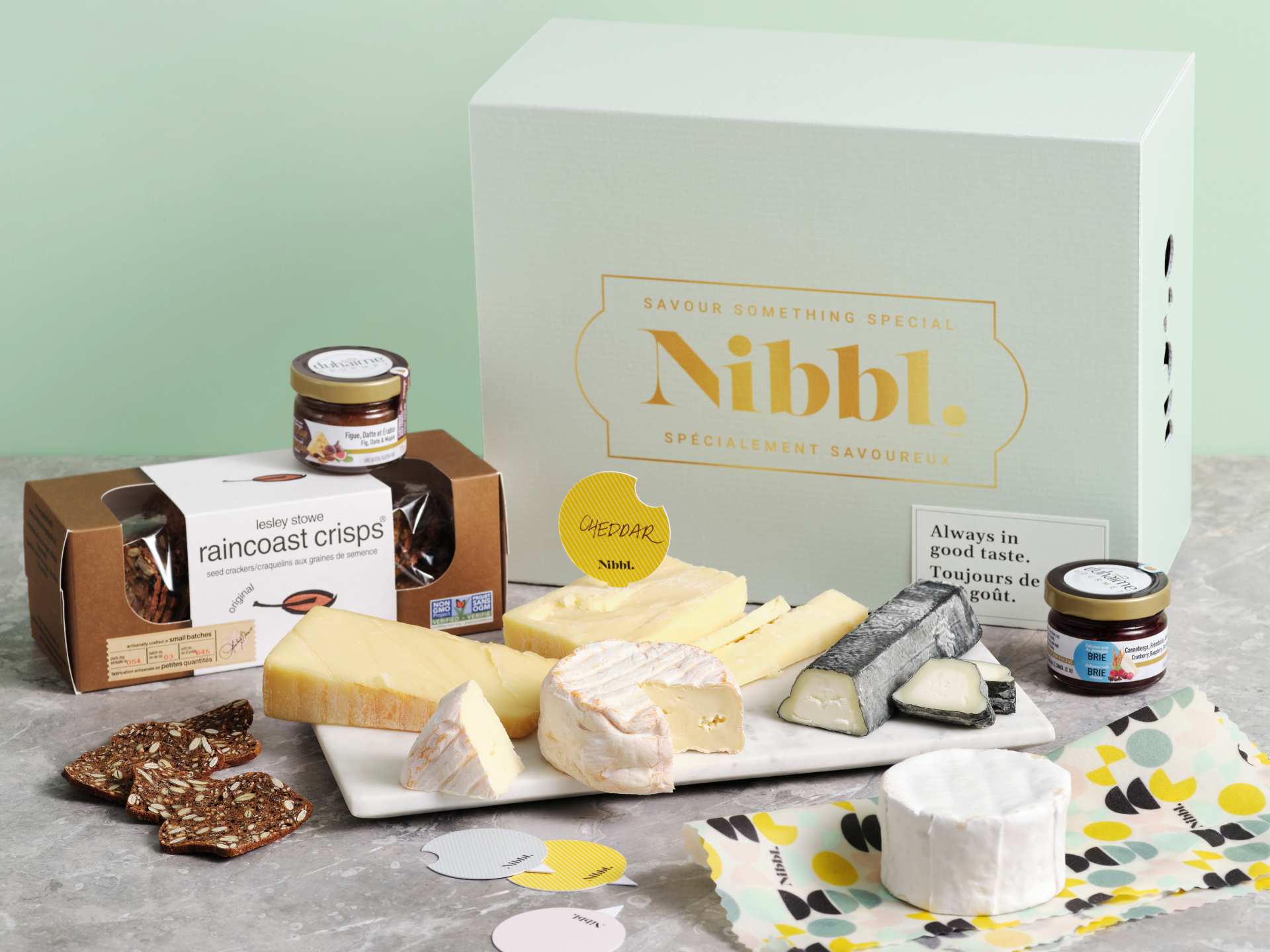 Canadian gift boxes | Nibbl cheese and pairings box