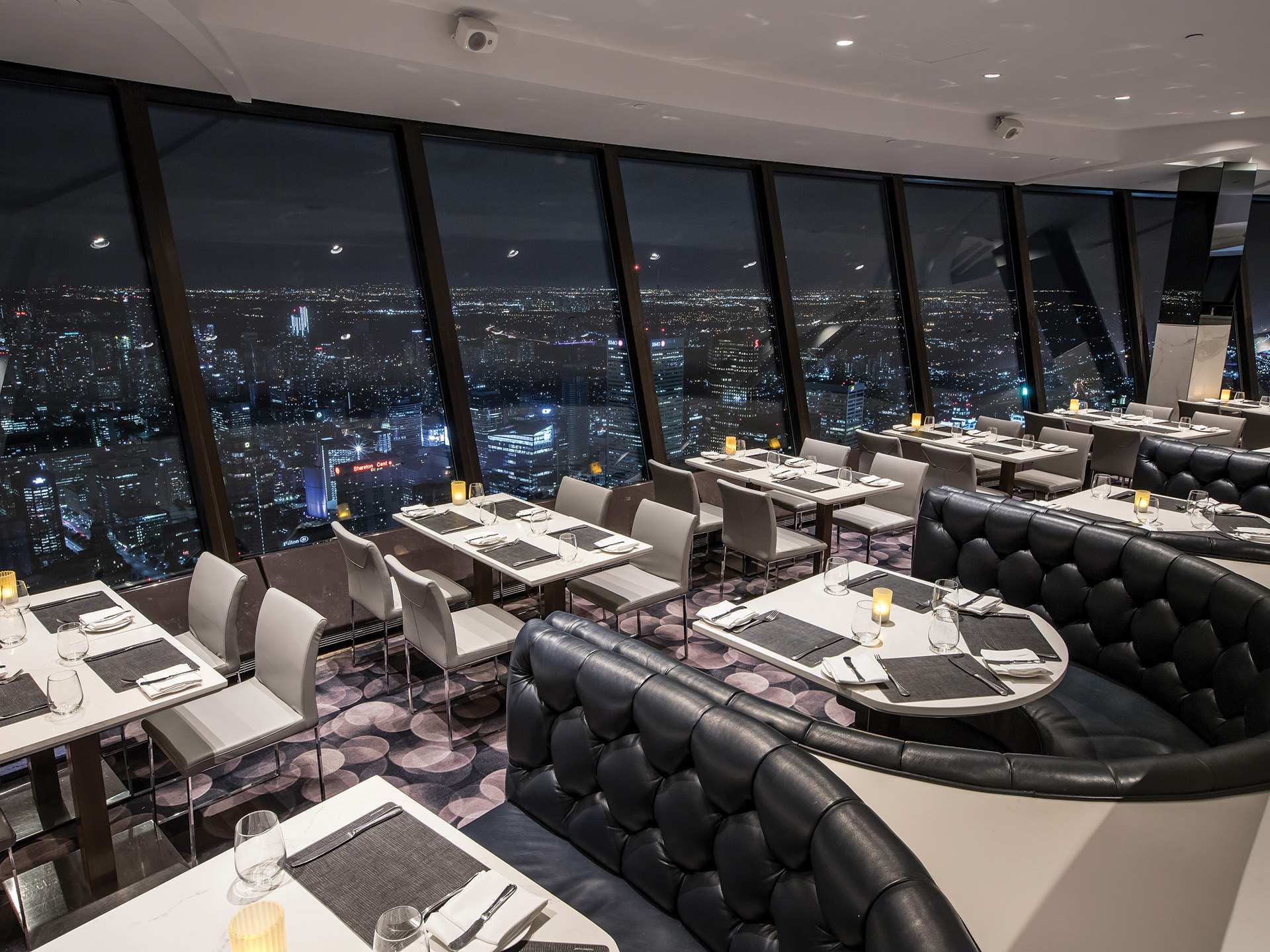 Winterlicious | Dining room overlooking Toronto at 360 The Restaurant at the CN Tower