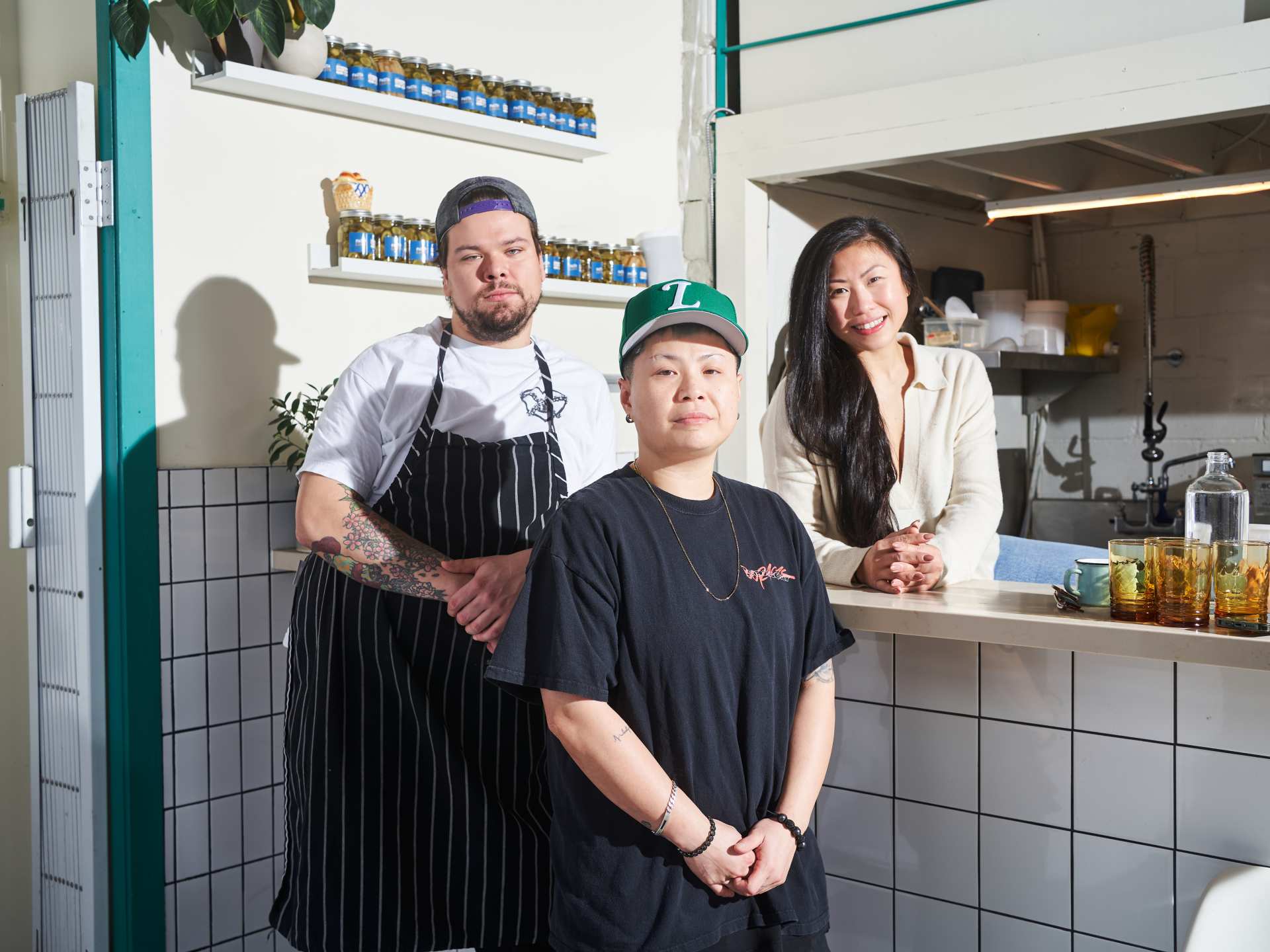 The Simpl Things team: chefs Cody Wilkes and Betty Chia, and owner Evelyn Chick