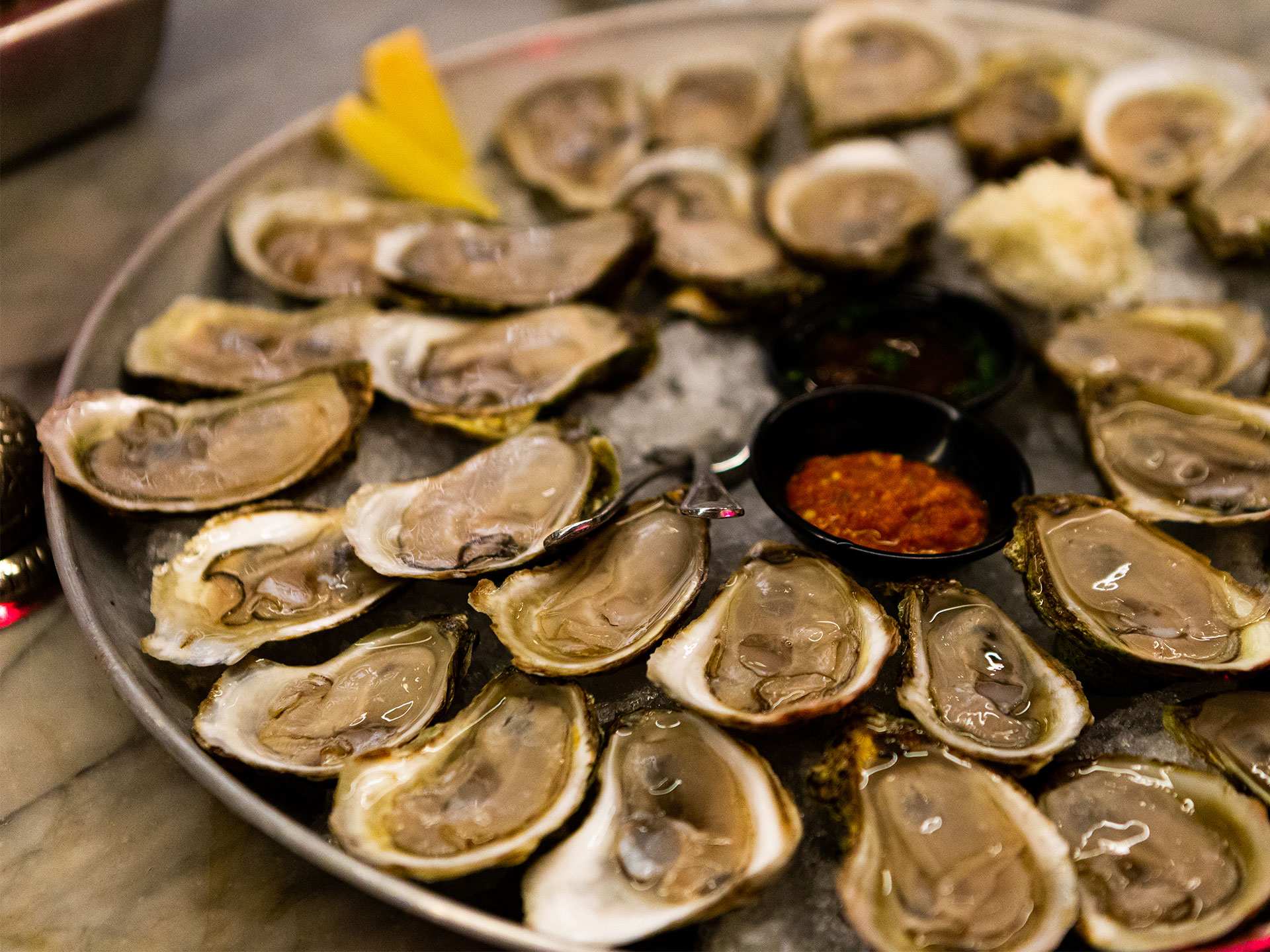 Best oysters Toronto | Leña on Yonge St.