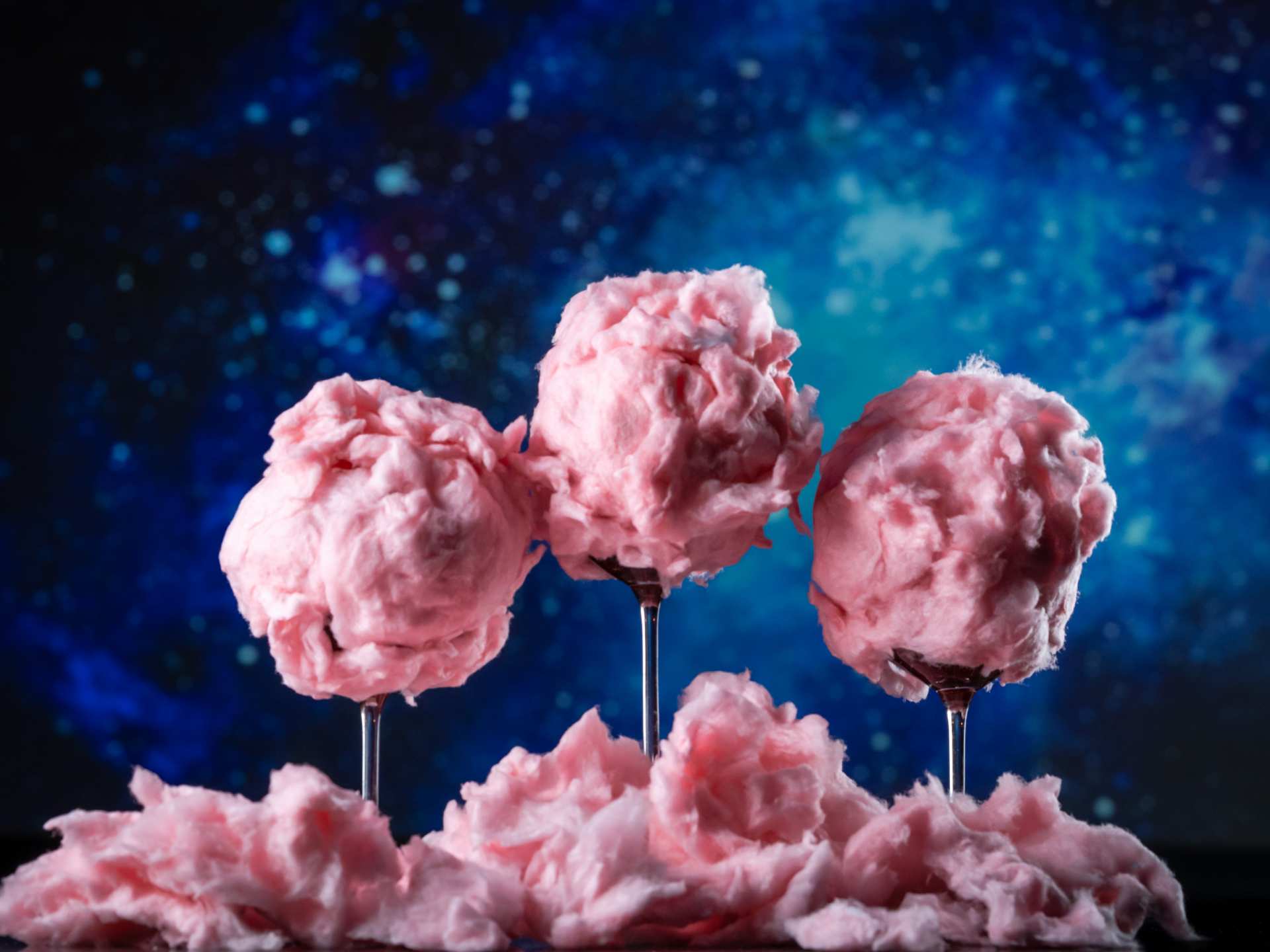 Offworld | Three No Tribble cotton candy cocktails