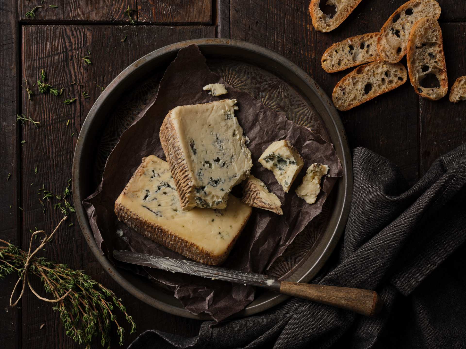 Blue cheese made with Ontario milk