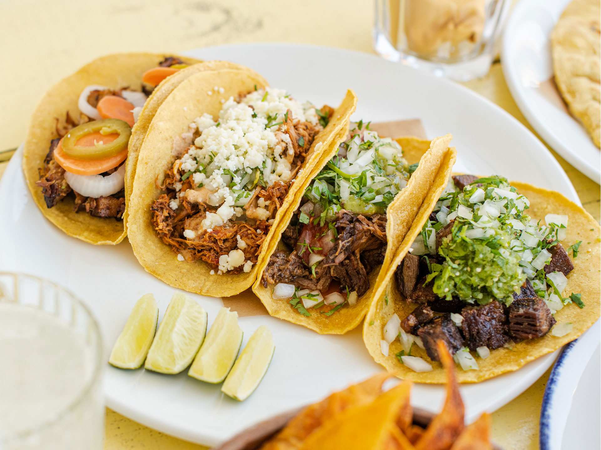 Best restaurants Toronto | Taco de carnitas, tinga, birria and lengua at Fonda Balam