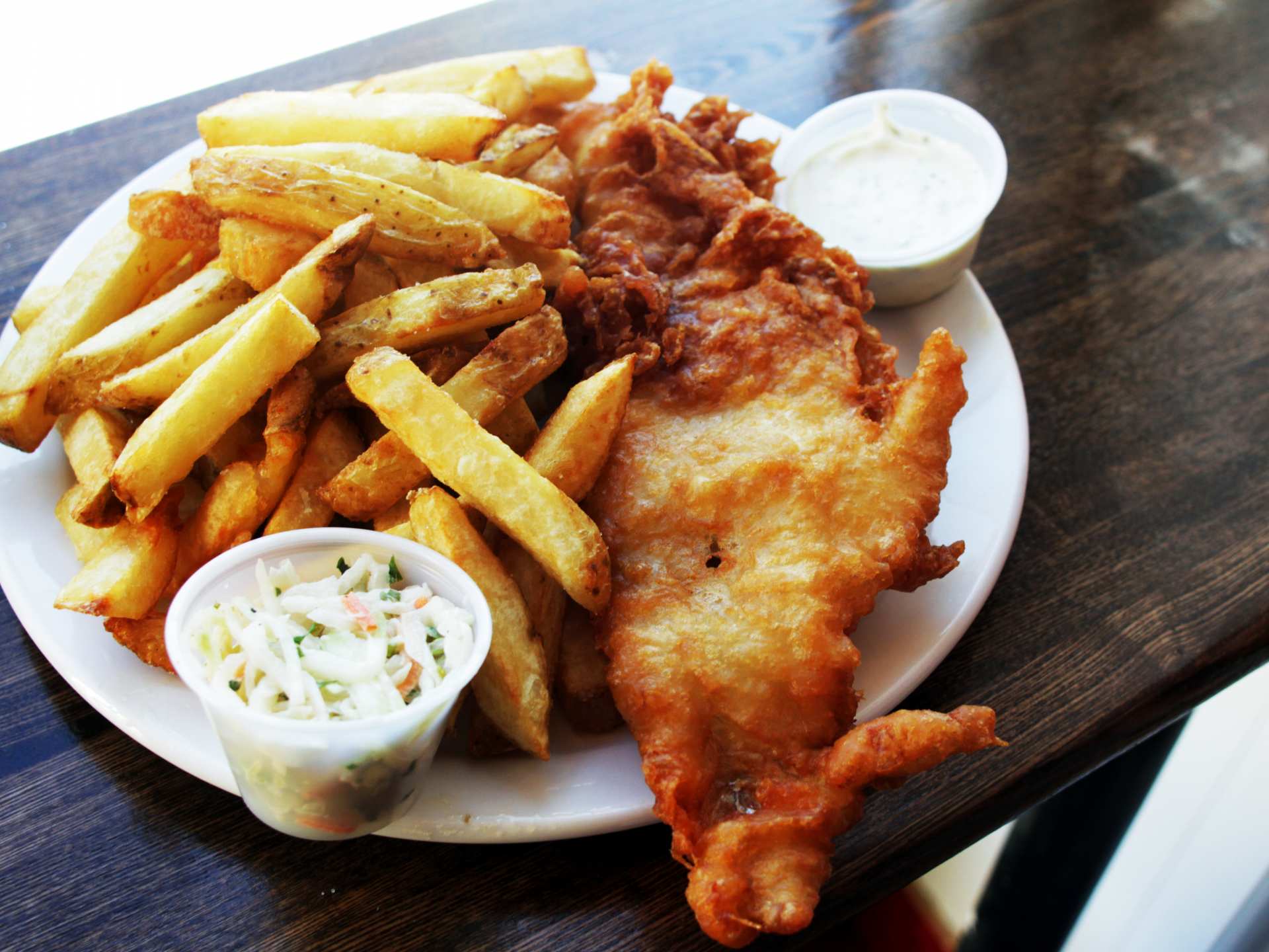 Best fish and chips in Toronto | A plate of fish and chips from Sea Witch