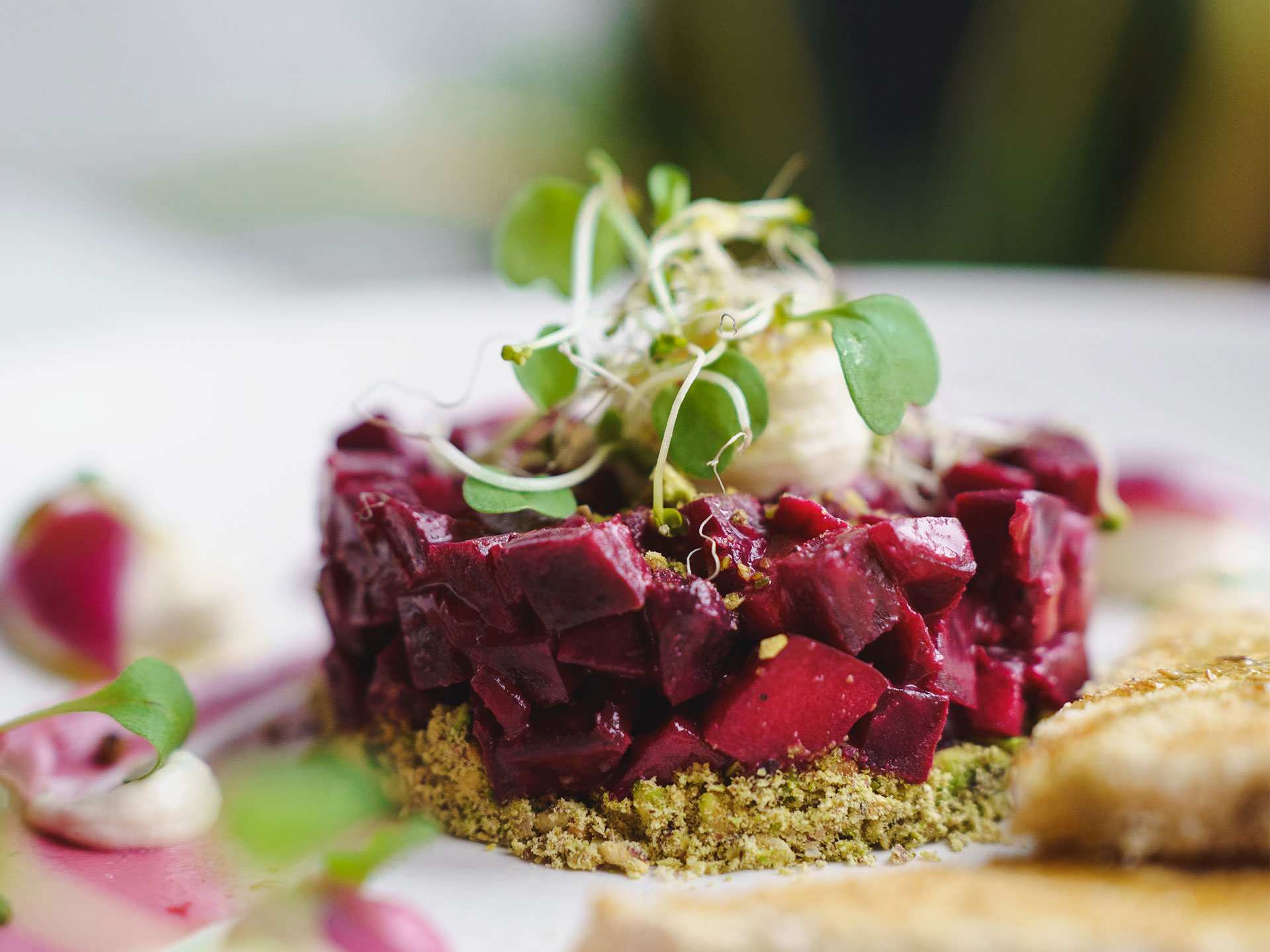 Michelin recommended and Michelin star restaurants in Toronto | Gia beet tartare
