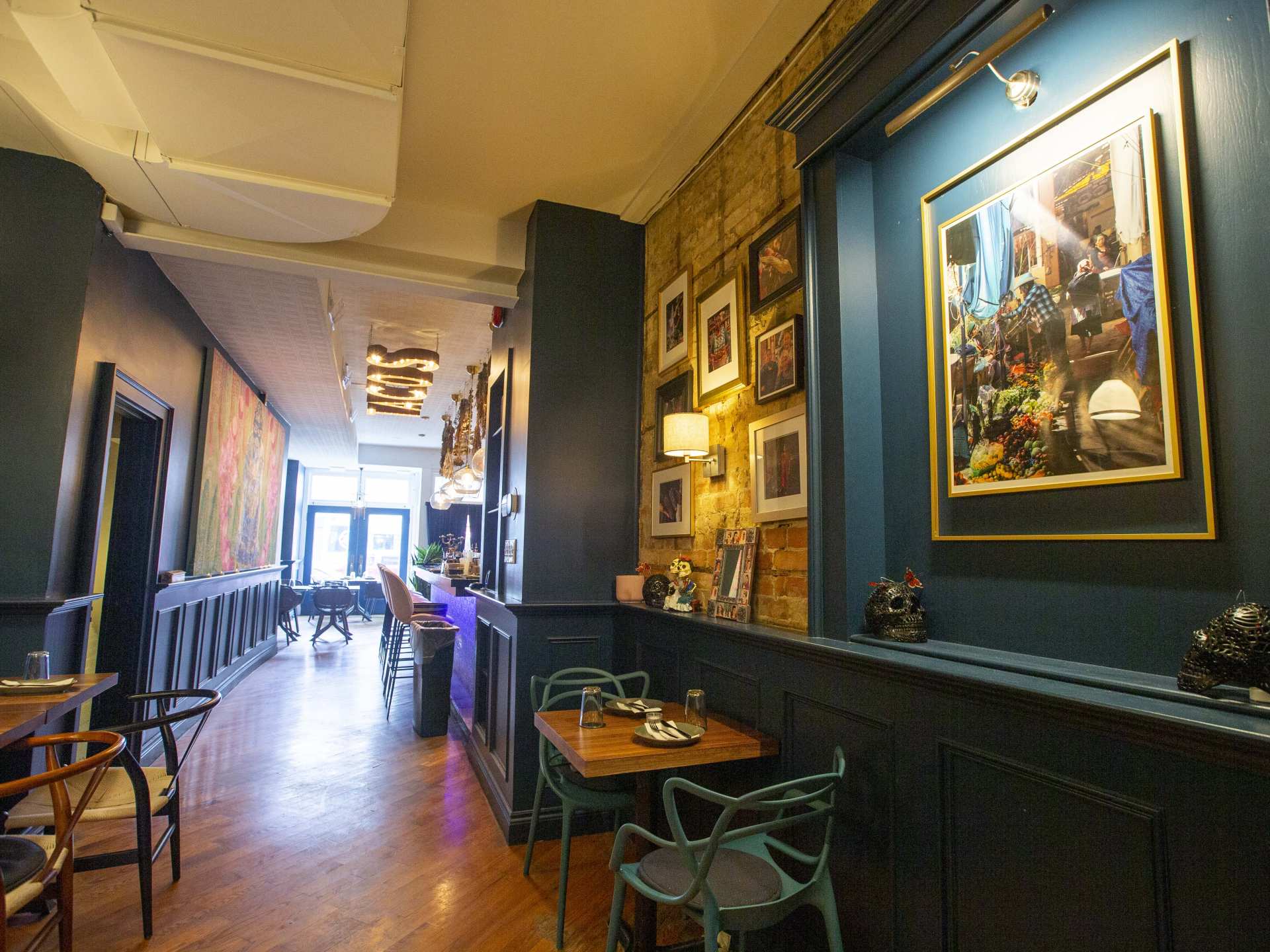Best Michelin restaurants | The blue dining room at La Bartola on College Street