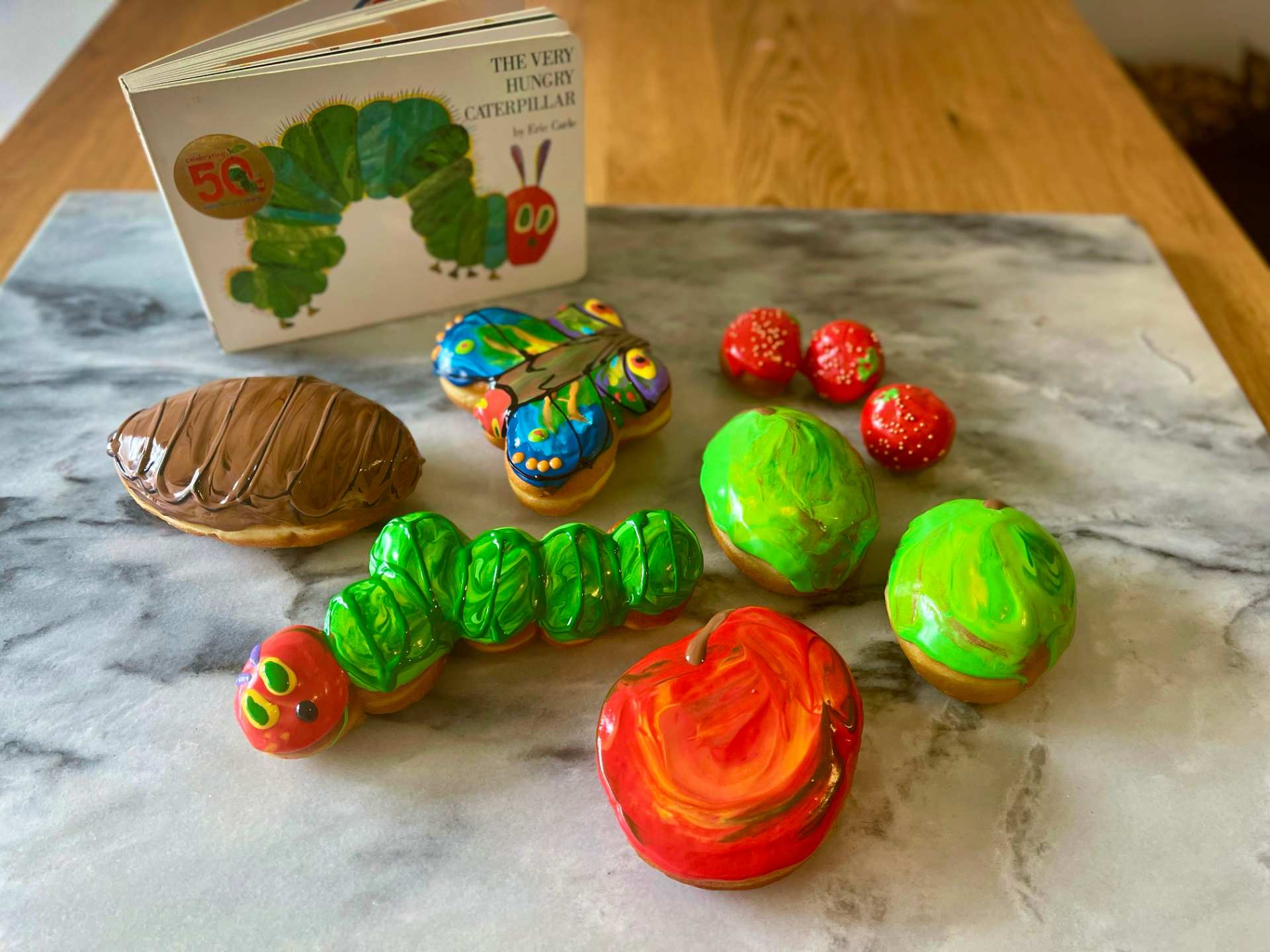 Best doughnuts in Toronto | The Very Hungry Caterpillar doughnuts from Letterbox Doughnuts