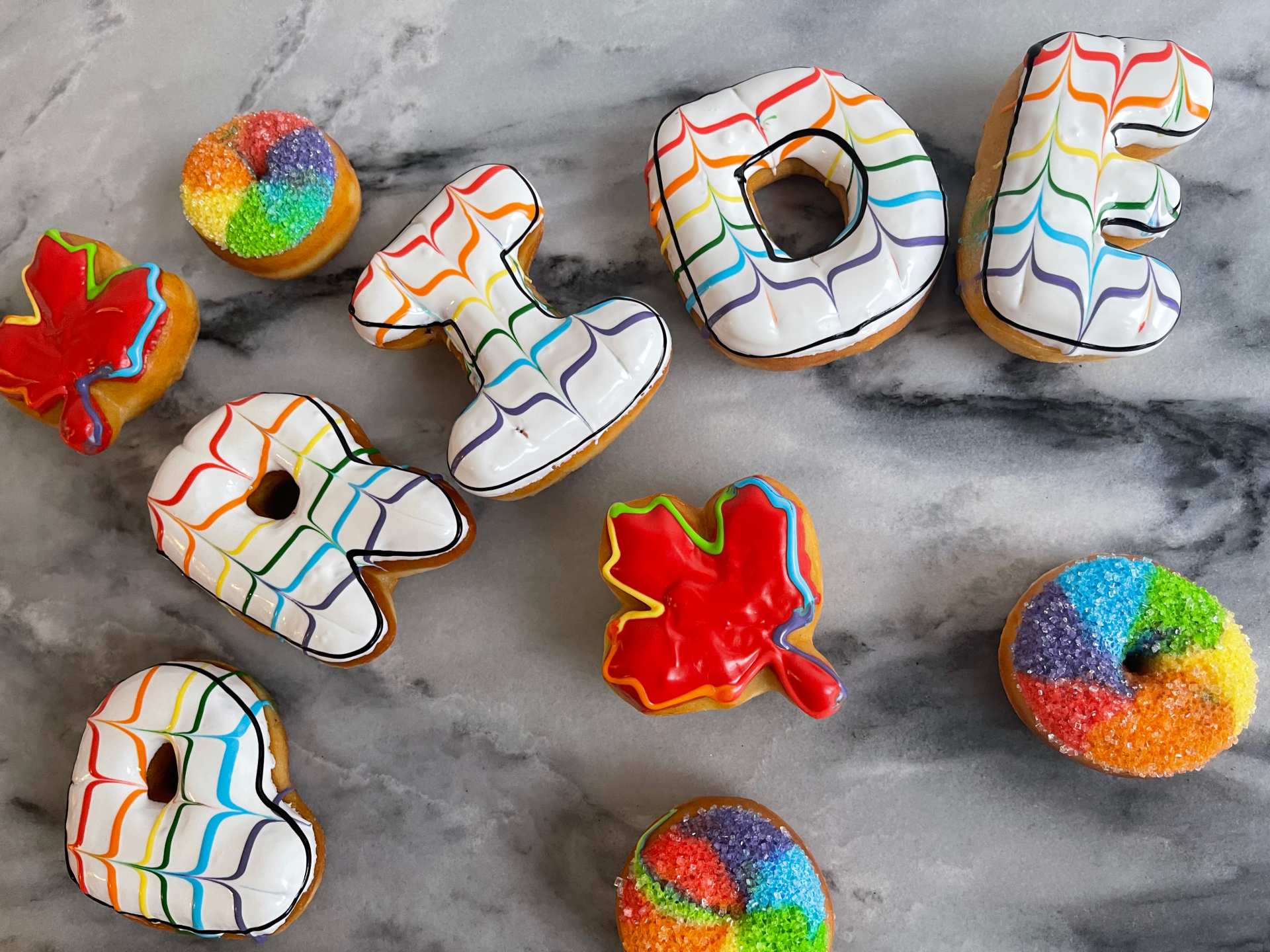 Best doughnuts in Toronto | Pride doughnuts from Letterbox Doughnuts