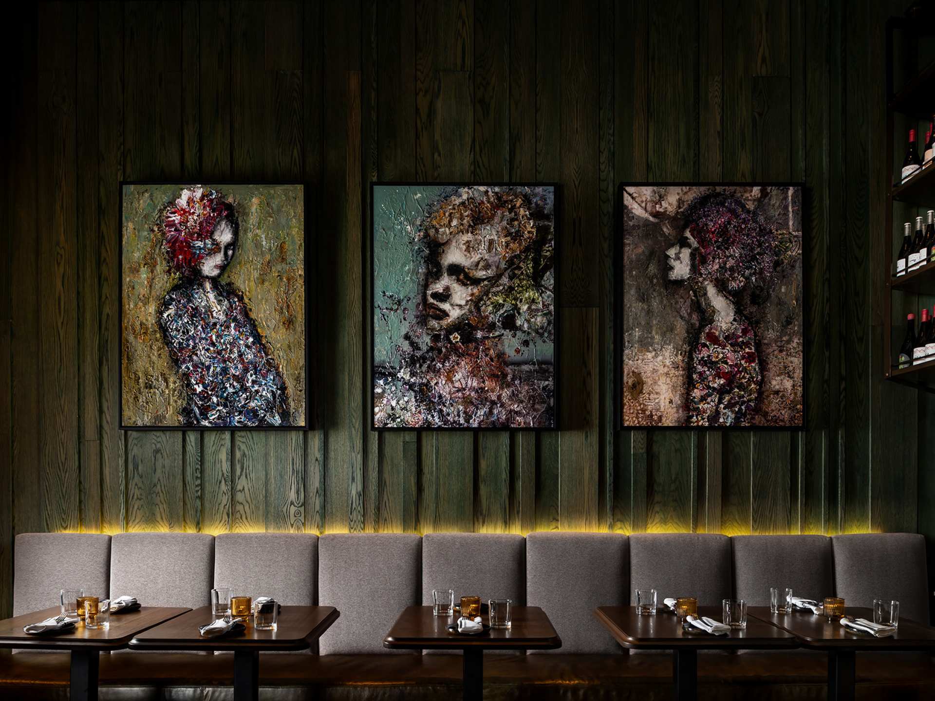 Late night food in Toronto | Art on the walls at Bar Chica