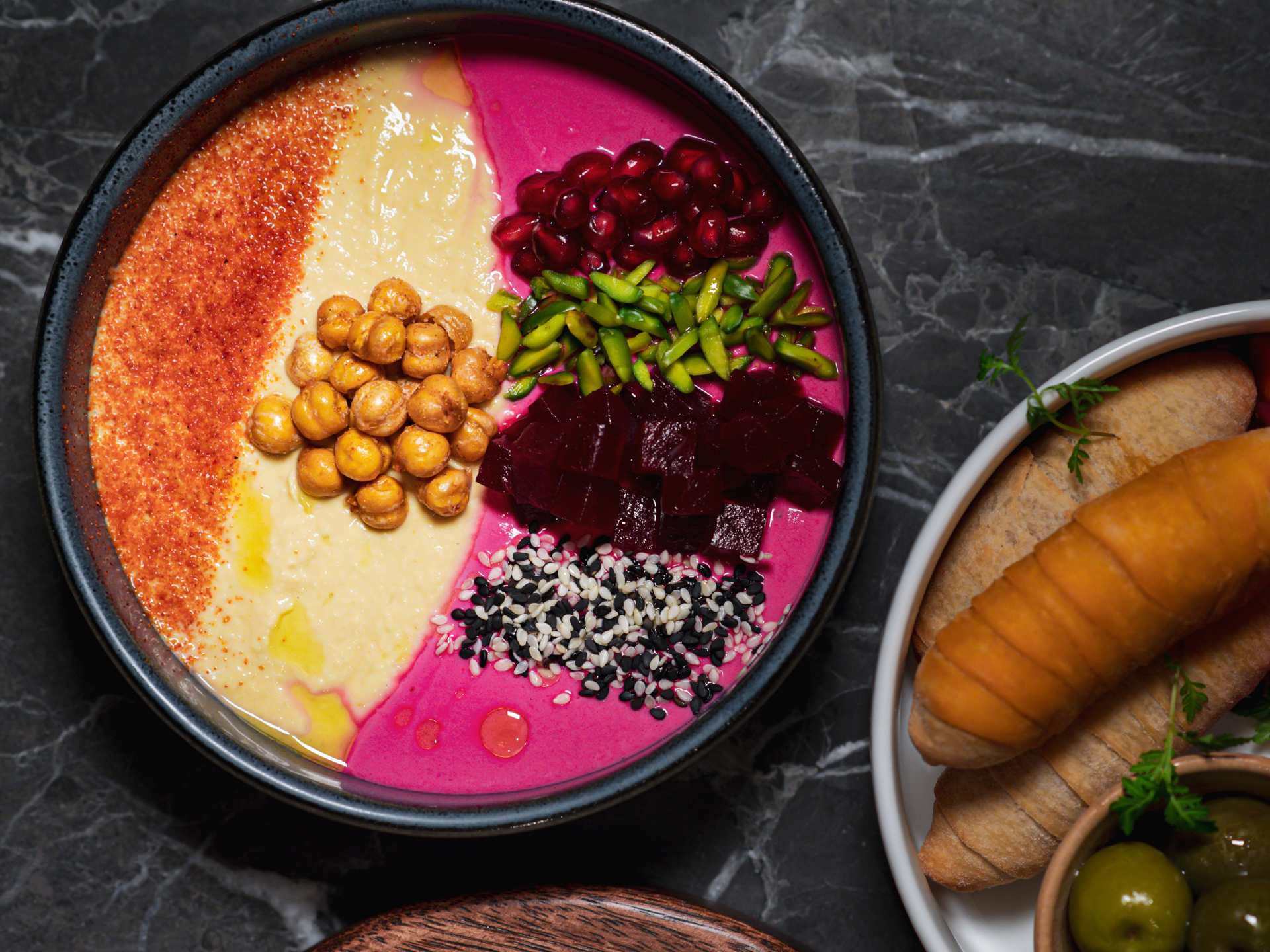 Summerlicious 2023 restaurants | A trio of dips at Skylight at the W Toronto