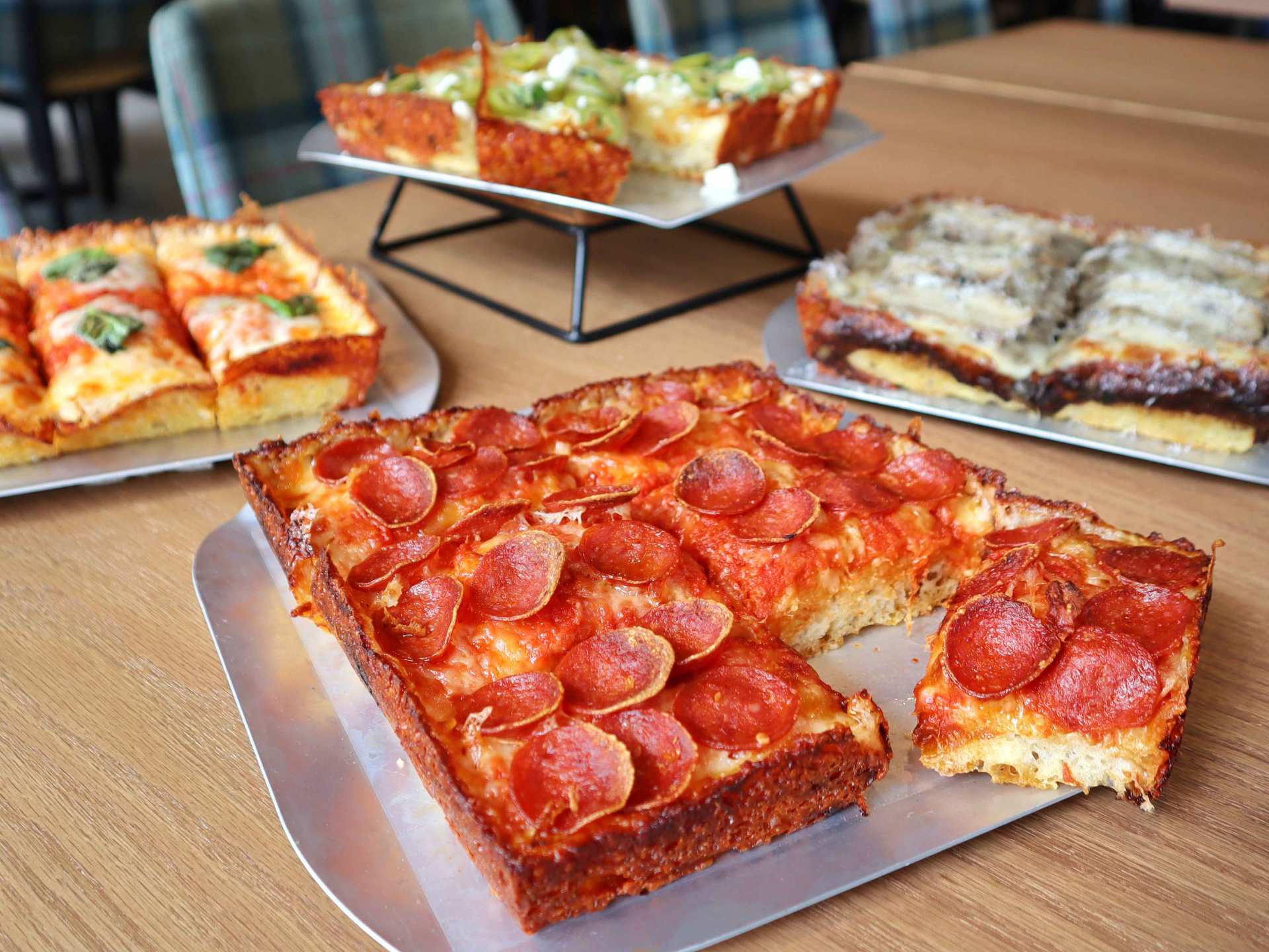 Best breweries in Toronto | Thick crust pepperoni pizza on a plate at Great Lakes Brewery