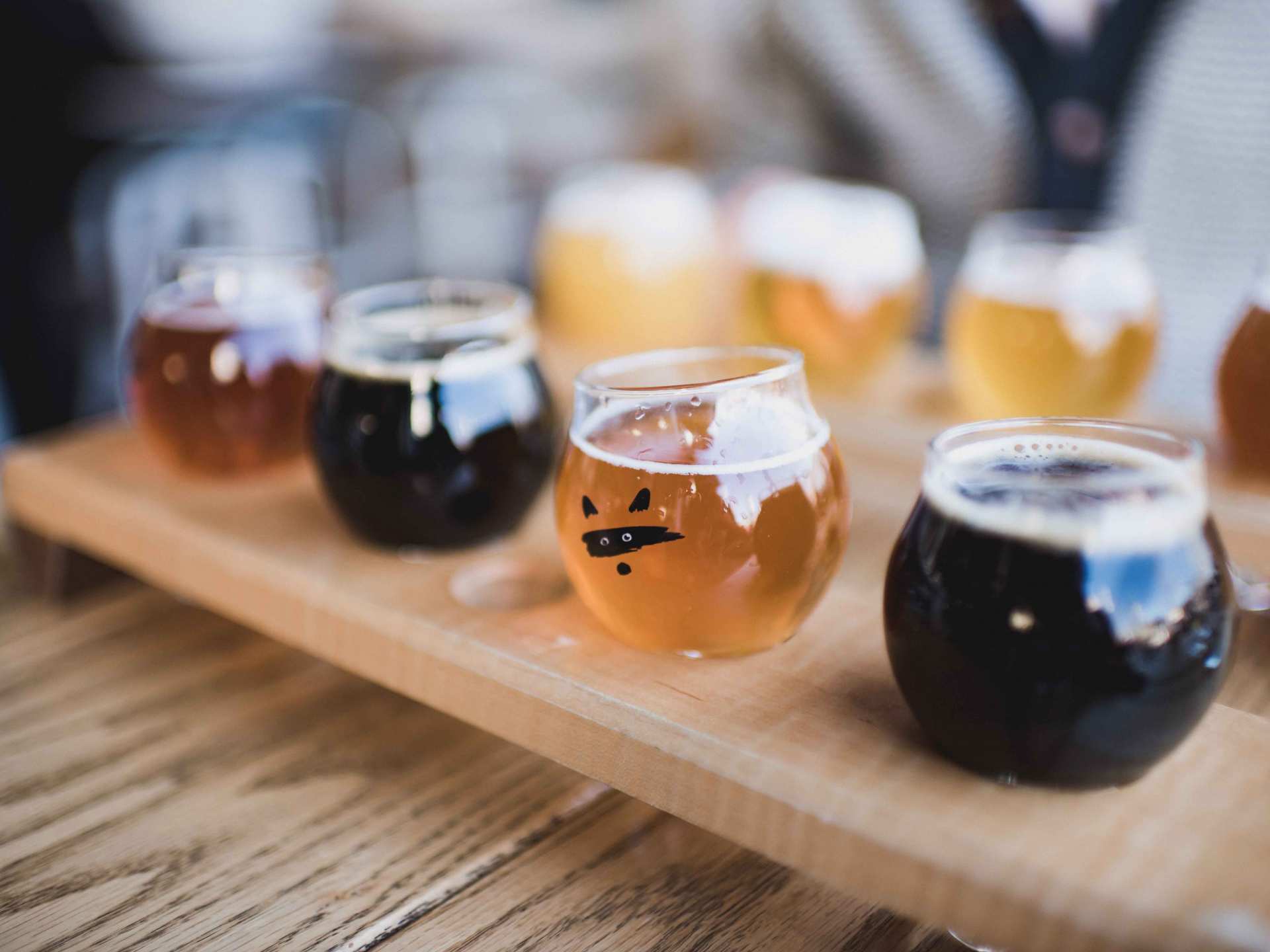 Best breweries in Toronto | A small flight of beers at Bandit Brewery