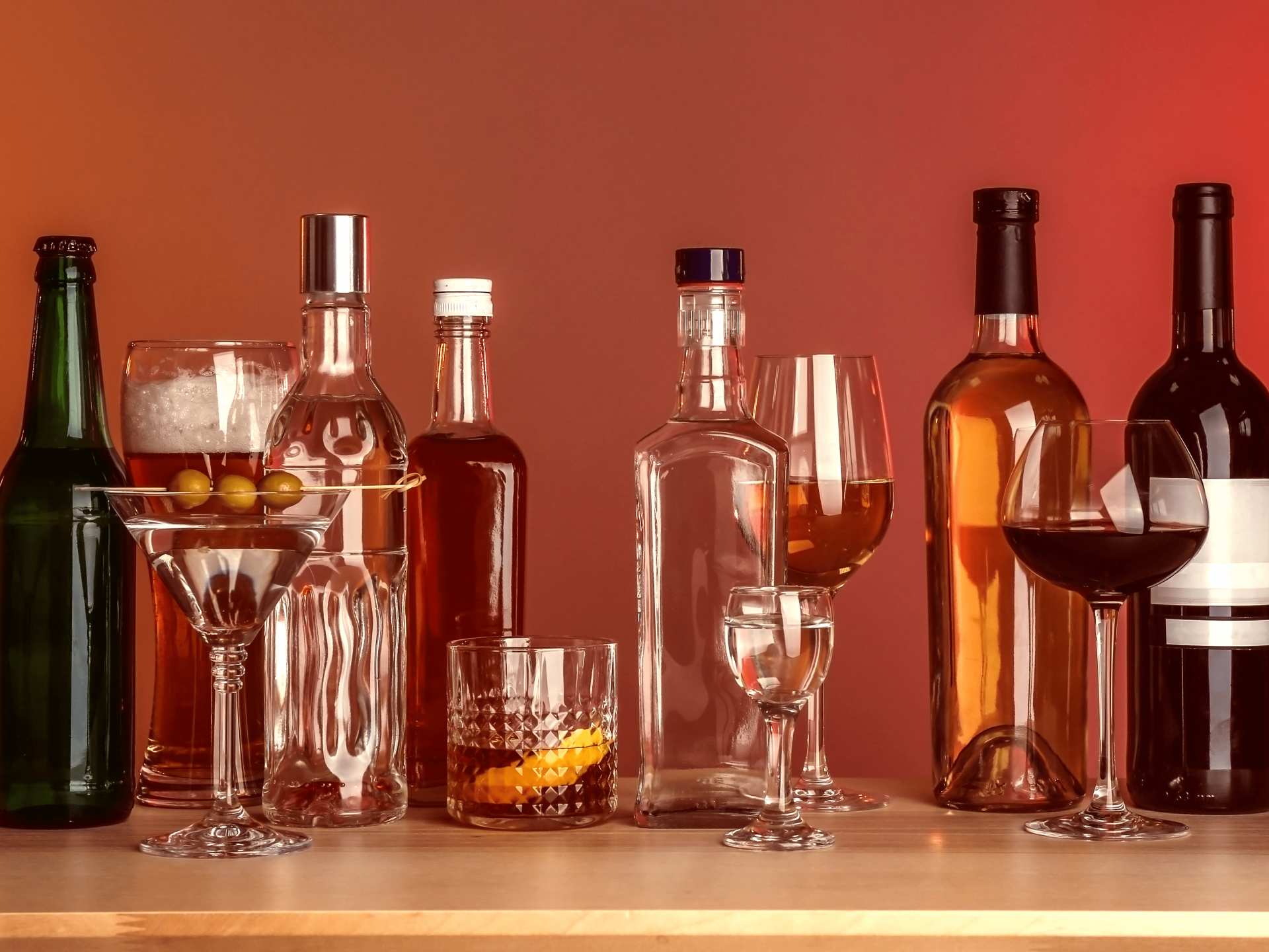 Holiday bottles to gift | A lineup of bottles and glasses