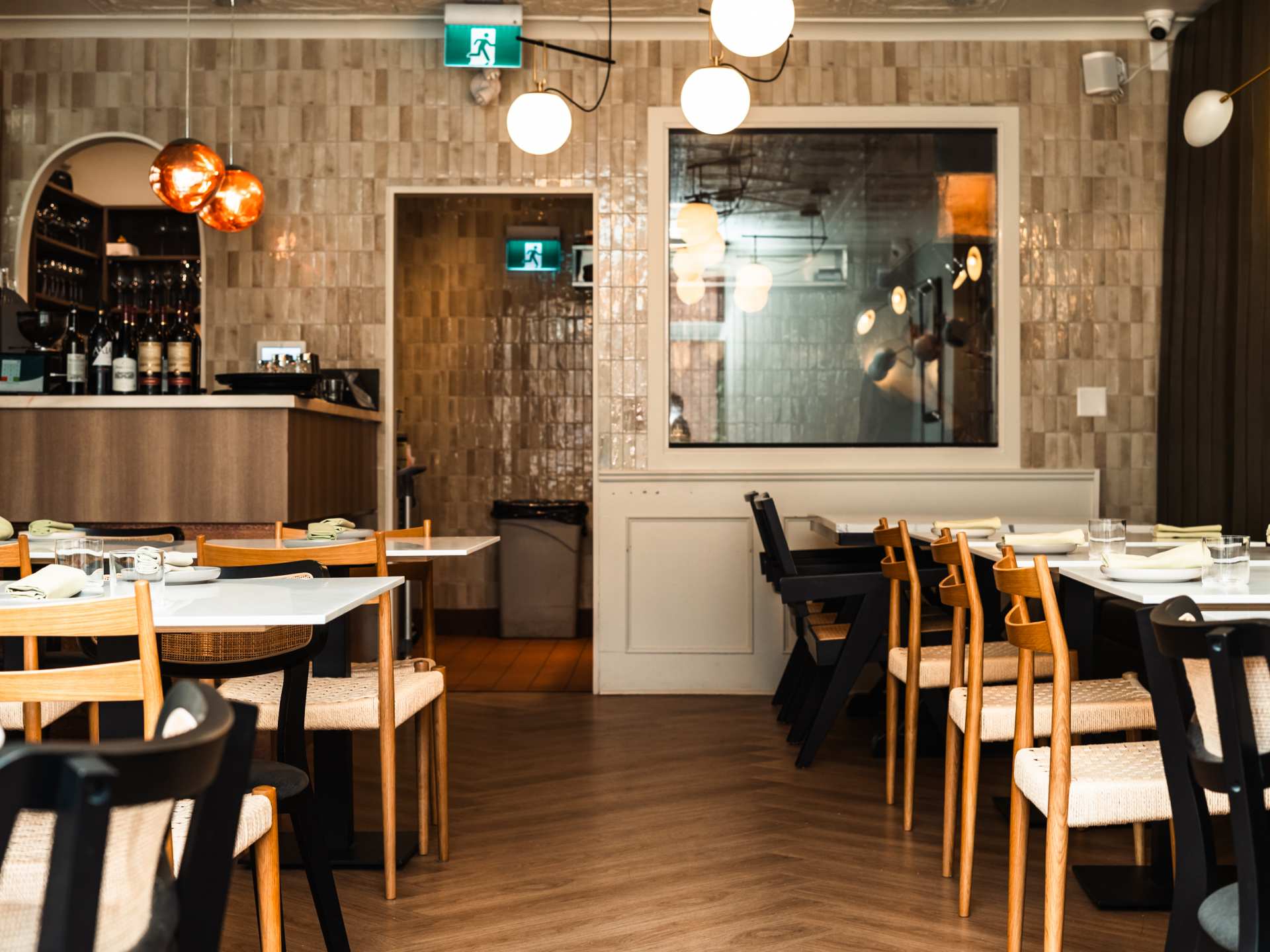 Taline Toronto | The dining room backing onto the kitchen at Taline