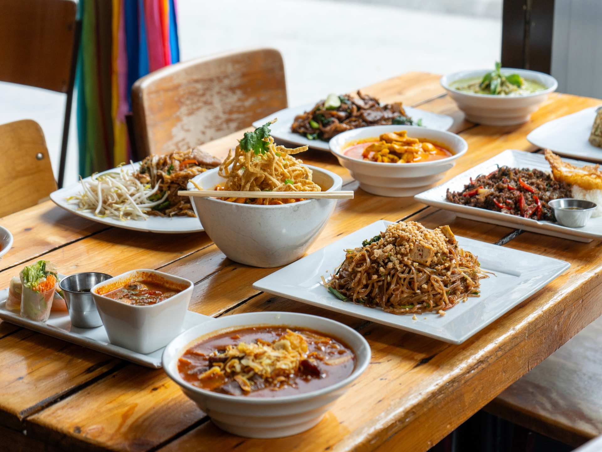 Best Thai restaurants in Toronto | A spread of dishes at Khao San Road