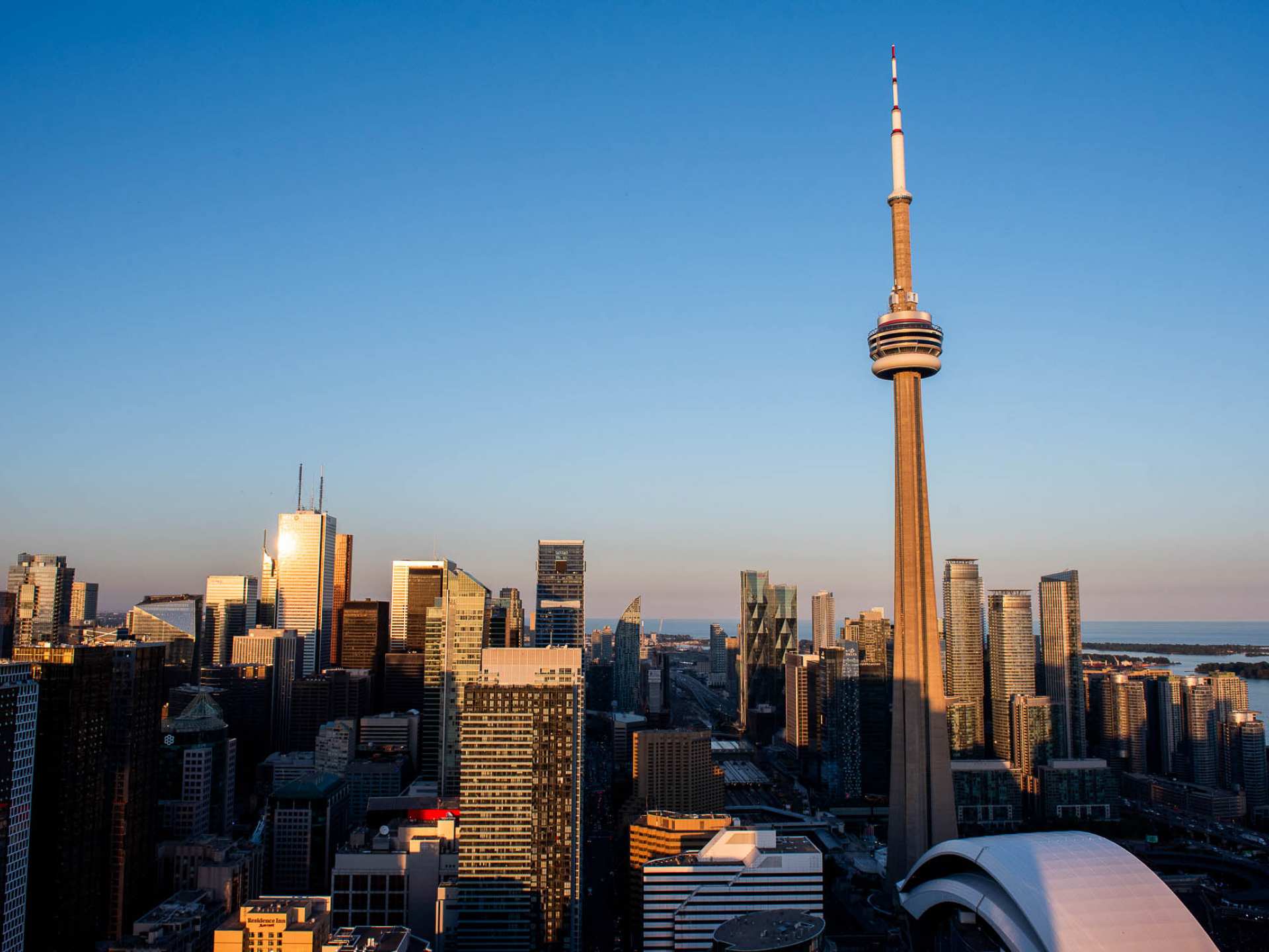 Aera | The view of the CN Tower from Aera restaurant