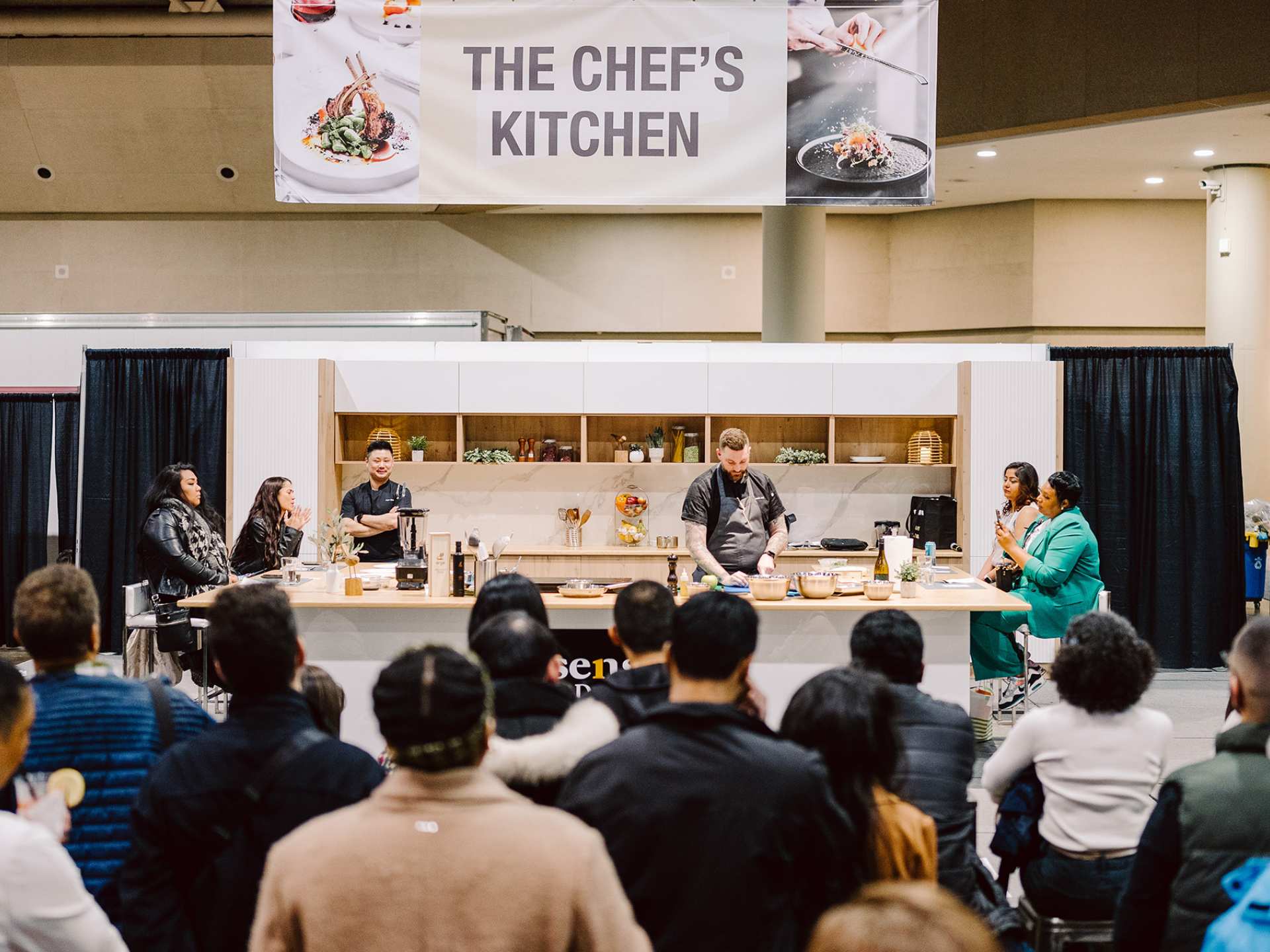 A chef demonstration at T.O. Food and Drink Fest