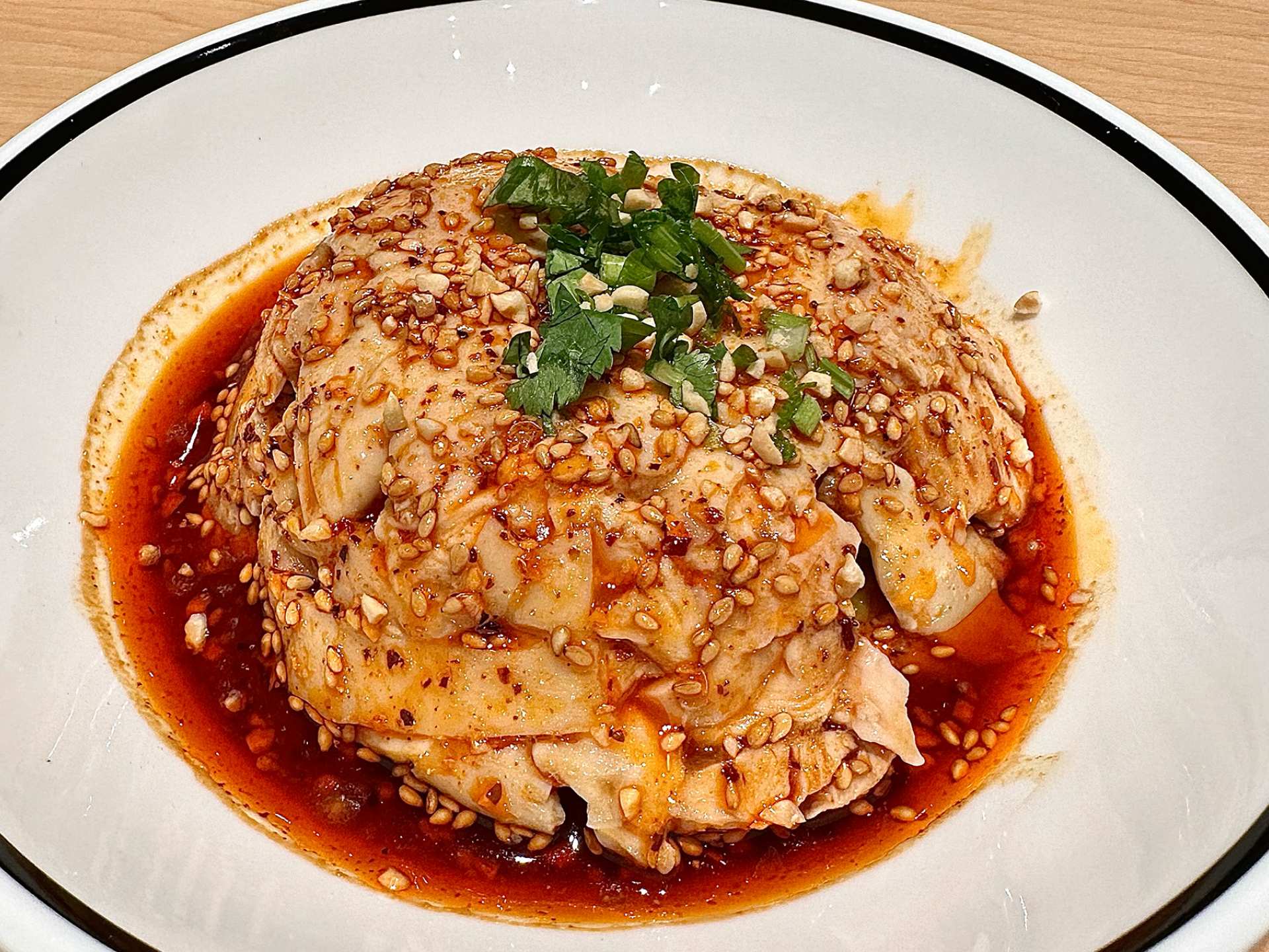 Best new restaurants Toronto | Chongqing steamed chicken with chili sauce at Tai Er