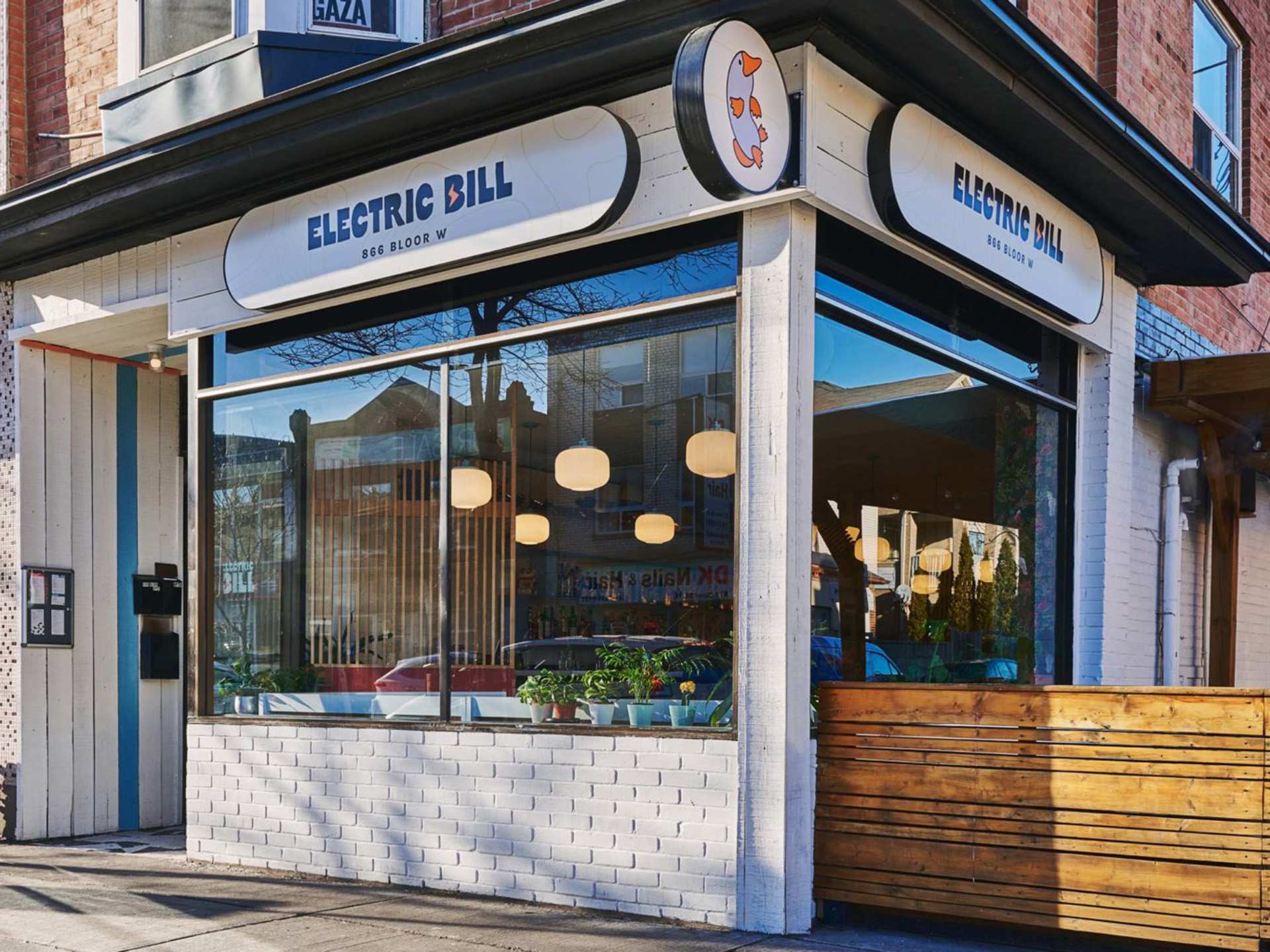 The best patios in Toronto | The exterior of Electric Bill Bar in Toronto