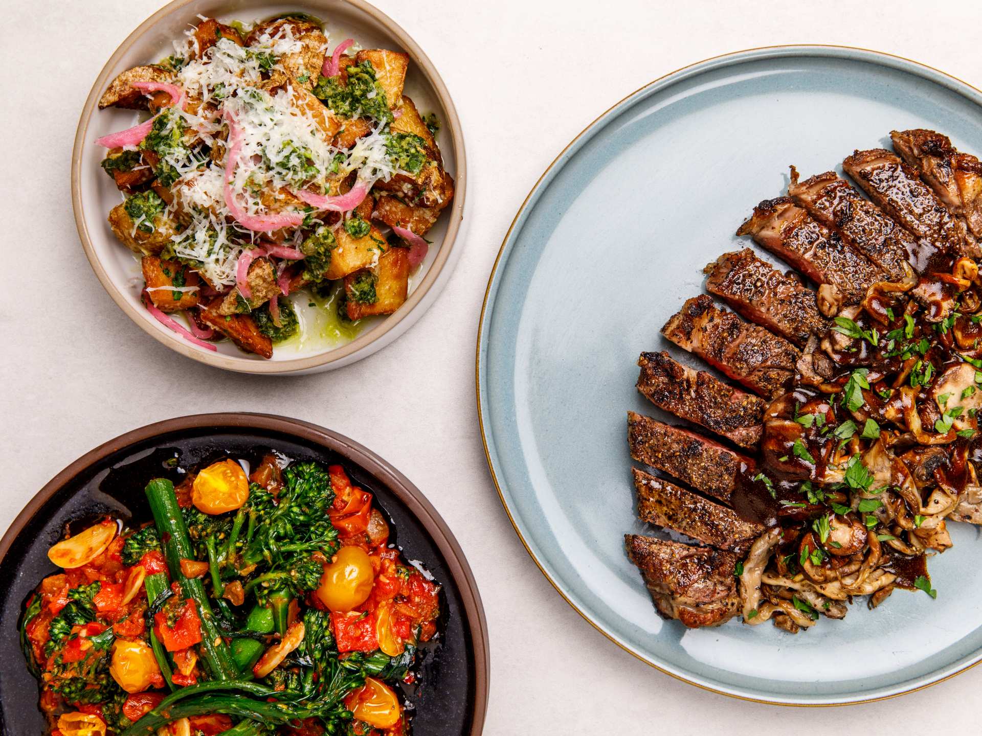 Best new restaurants Toronto | Steak tagliata and mushroom at Edna + Vita
