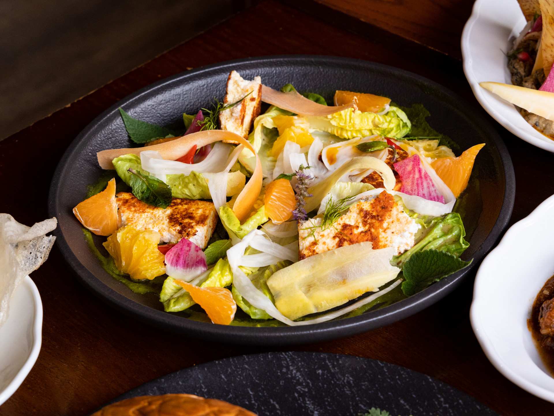 Summerlicious Toronto | Bright and fresh salad at Curryish Tavern on Queen West