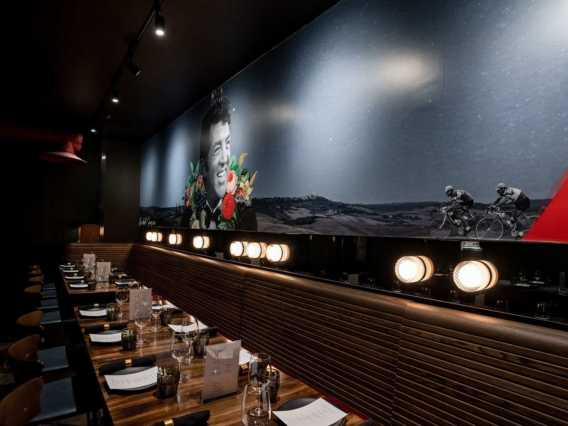 Best Italian restaurants Toronto | Rows of dining tables in the dining room at Bar Notte