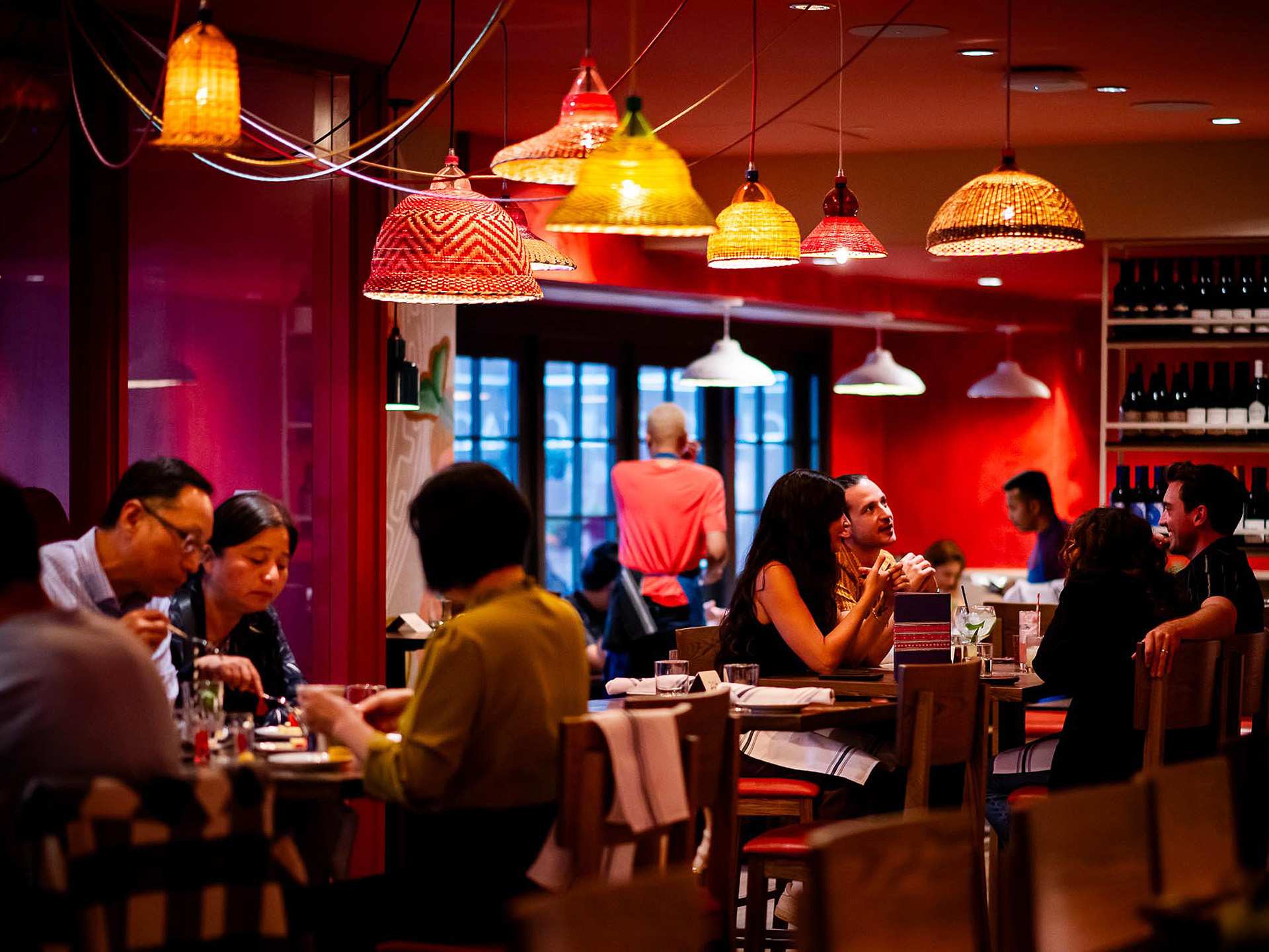 Inside the dining room at Ceci Bar