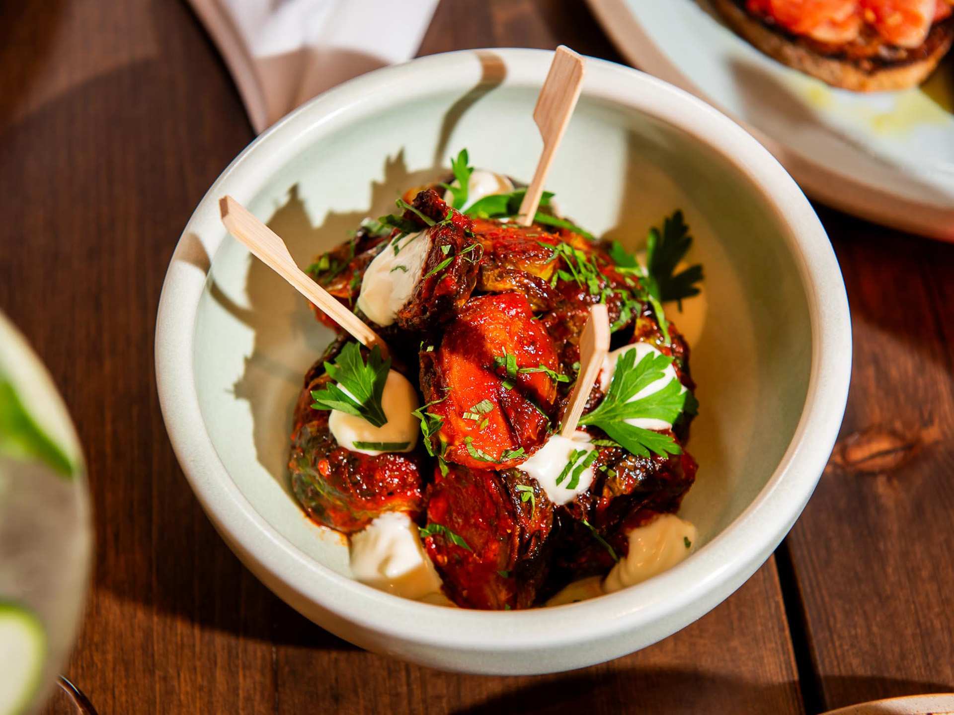 Bravas Brussels sprouts at Ceci Bar