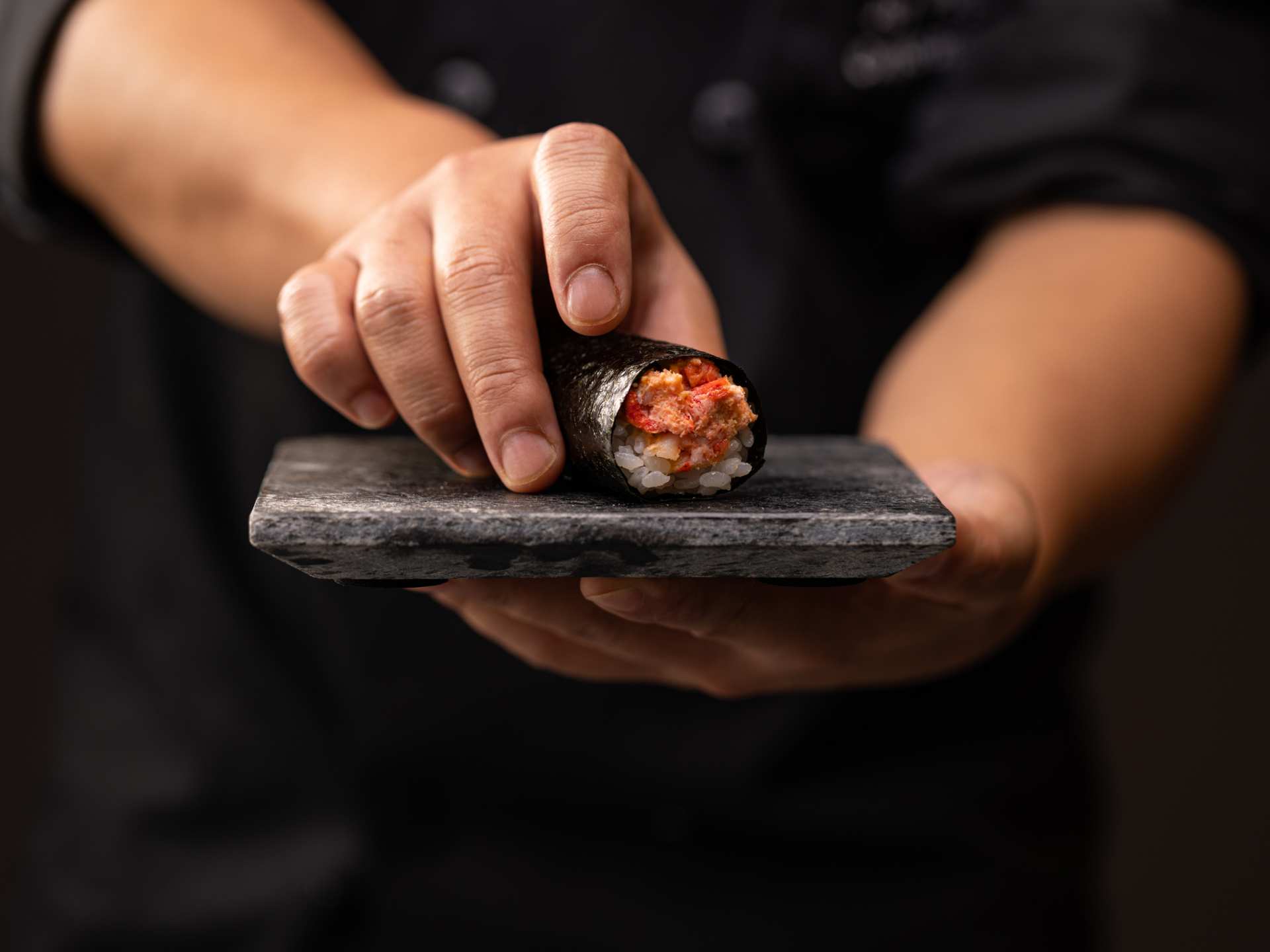 Hello Nori the Hand Roll Bar | A truffle lobster roll at Hello Nori