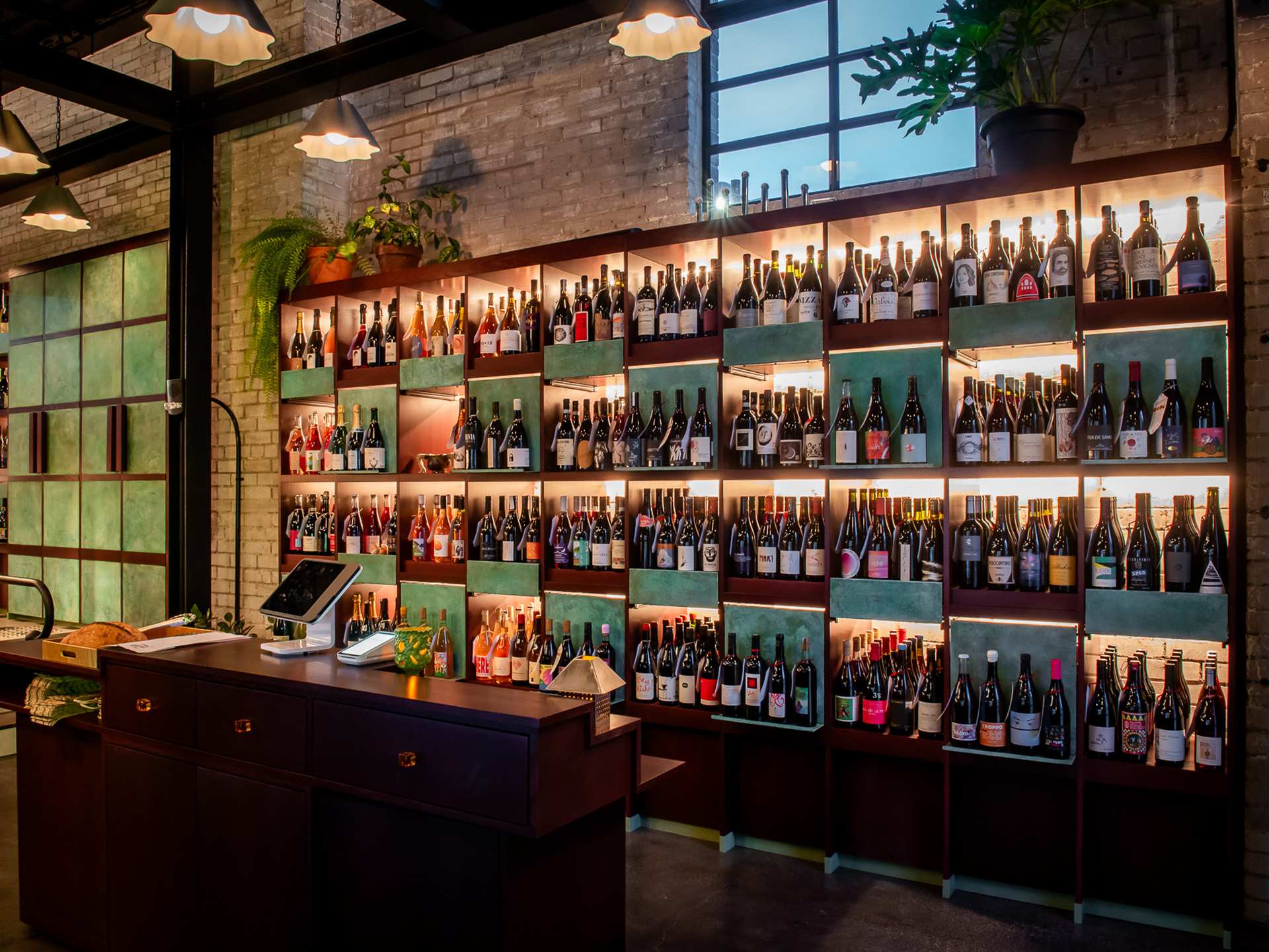 The best new restaurants in Toronto | The wall of wine at Grape Witches in Waterworks Food Hall