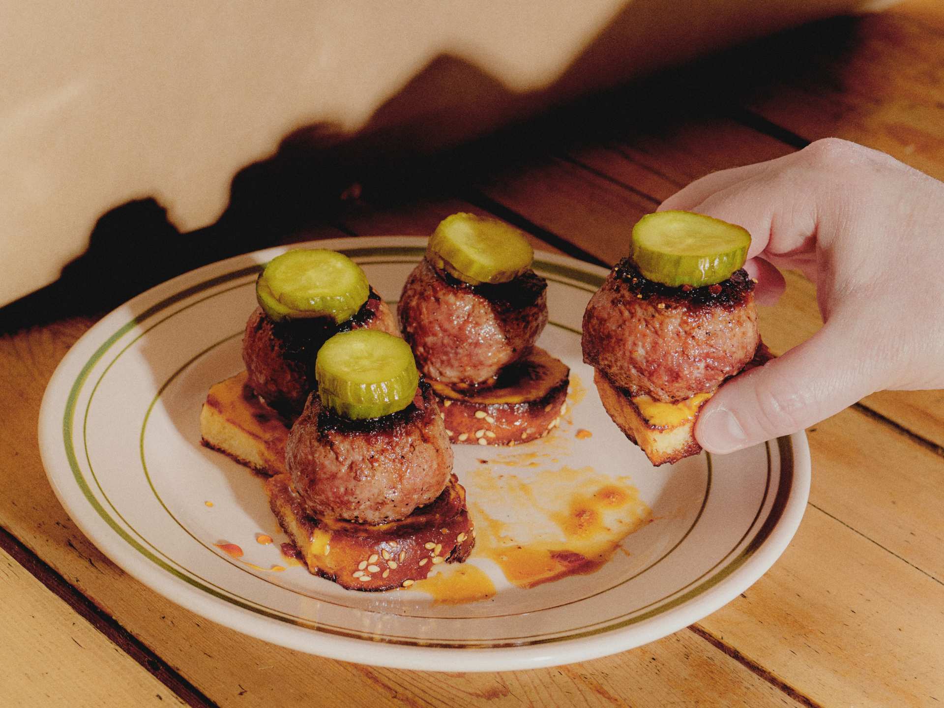 Elk sliders at Union restaurant Toronto