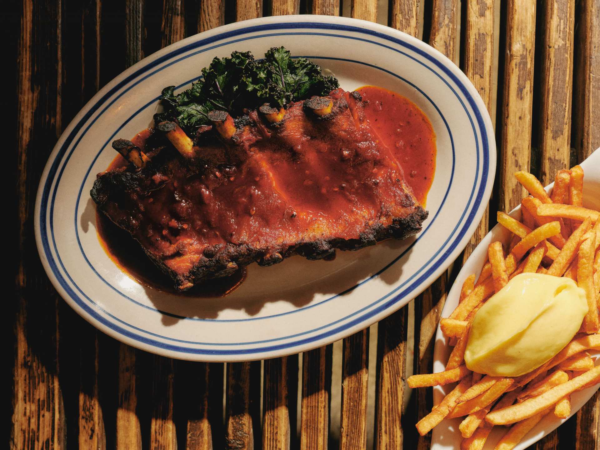 Sticky ribs at Union restaurant Toronto