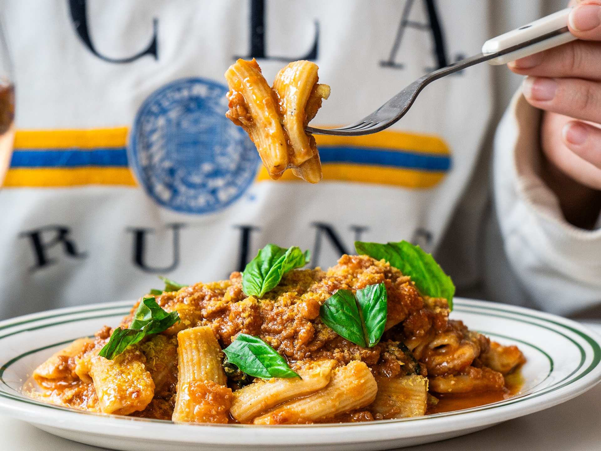 Best vegan restaurants in Toronto | Rigatoni bolognese at Stefano's Diner