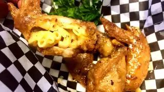 Fully Loaded mac n cheese stuffed chicken wing Fully Loaded mac n cheese stuffed chicken wing