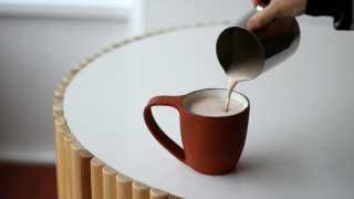 Warm up with cup of hot cocoa Warm up with cup of hot cocoa