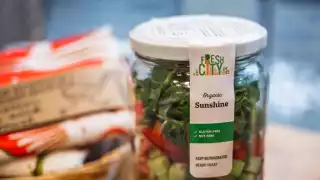 Fresh made pre-prepared meal in a jar from Fresh City Farms in Toronto Fresh made pre-prepared meal in a jar from Fresh City Farms in Toronto