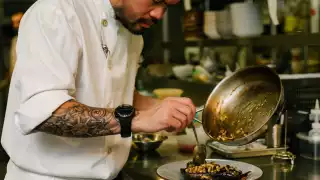 Ethical foie gras | Plating up at Mother Tongue Ethical foie gras | Plating up at Mother Tongue